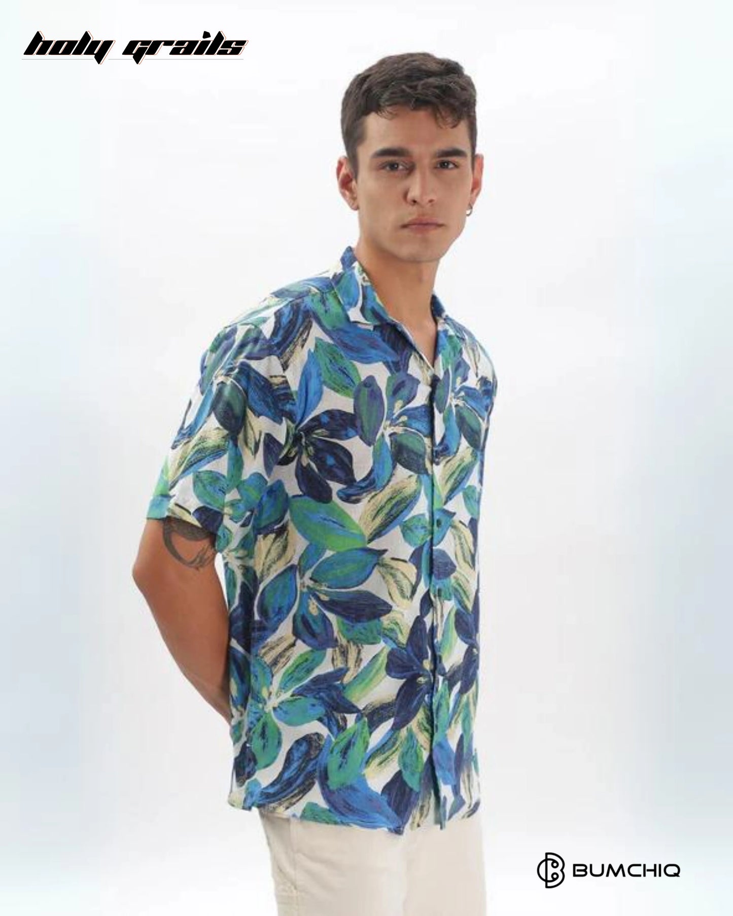 Aquamarine Flory Shirt HG x Bumchiq