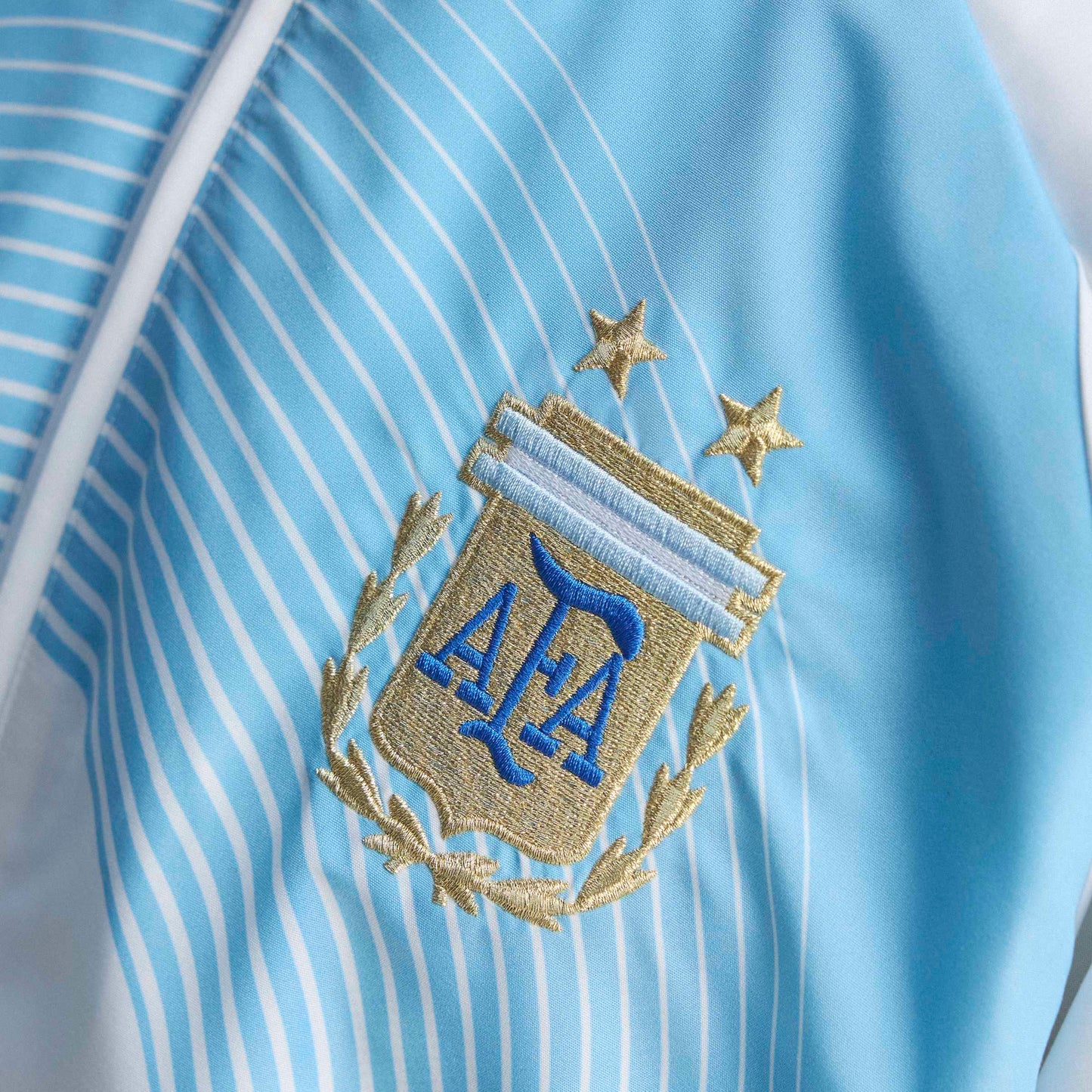 adidas Argentina Home Mens Track Top 2006 White Sky Blue