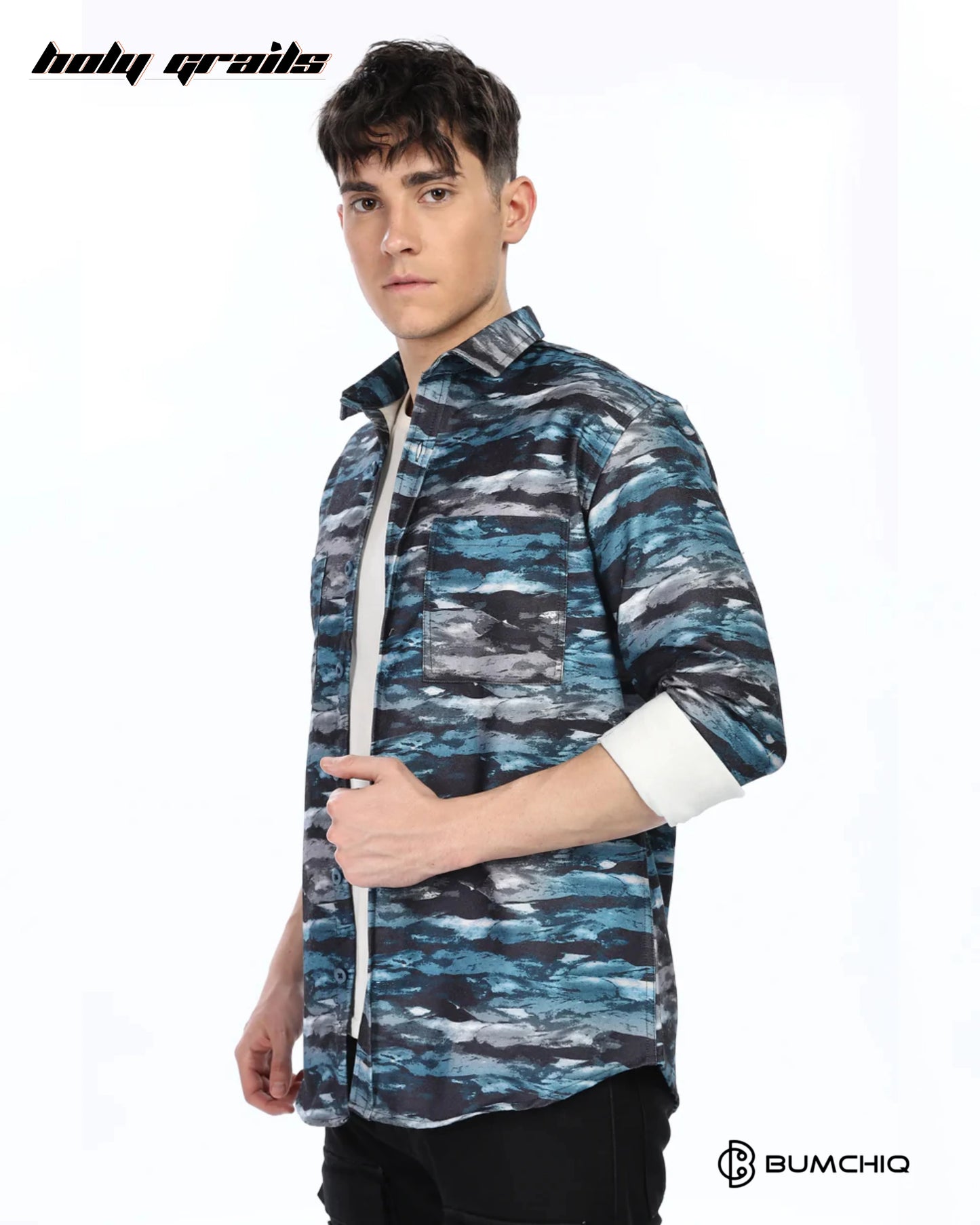 Blue Waves Overshirt HG x Bumchiq