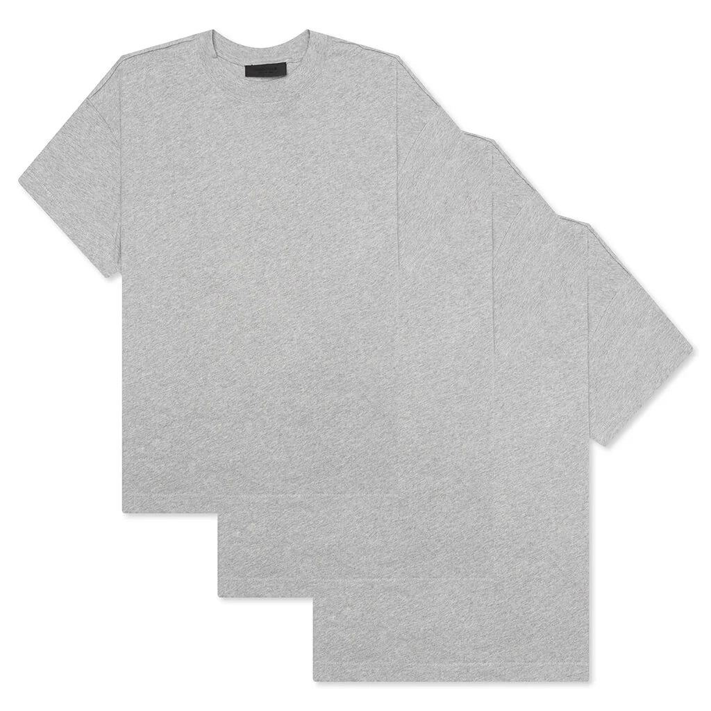 3 Pack Essential Tee Dark Heather