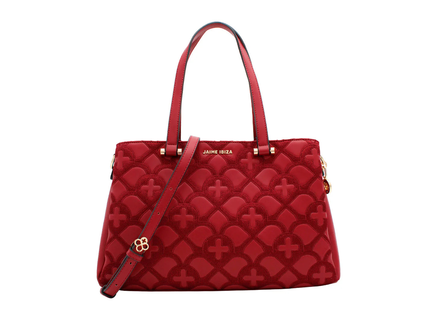 Bolsa de Hombro Jaime Ibiza Rojo para Mujer