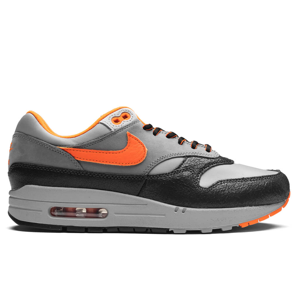 Nike x HUF Air Max 1 Brilliant Orange Anthracite Brilliant Orange Medium Grey