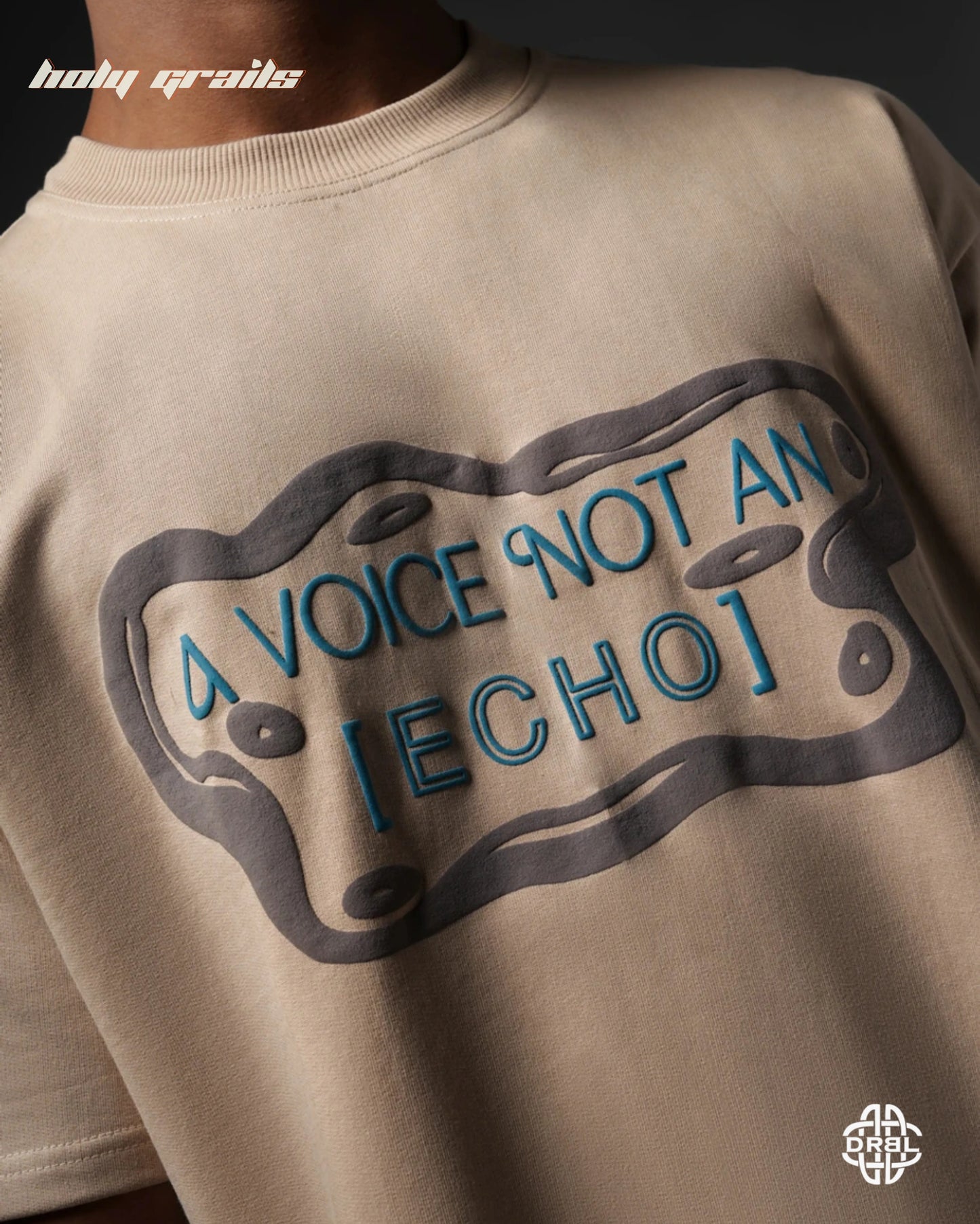 Elevated Echos Vanilla Beige Tee HG x DRBL