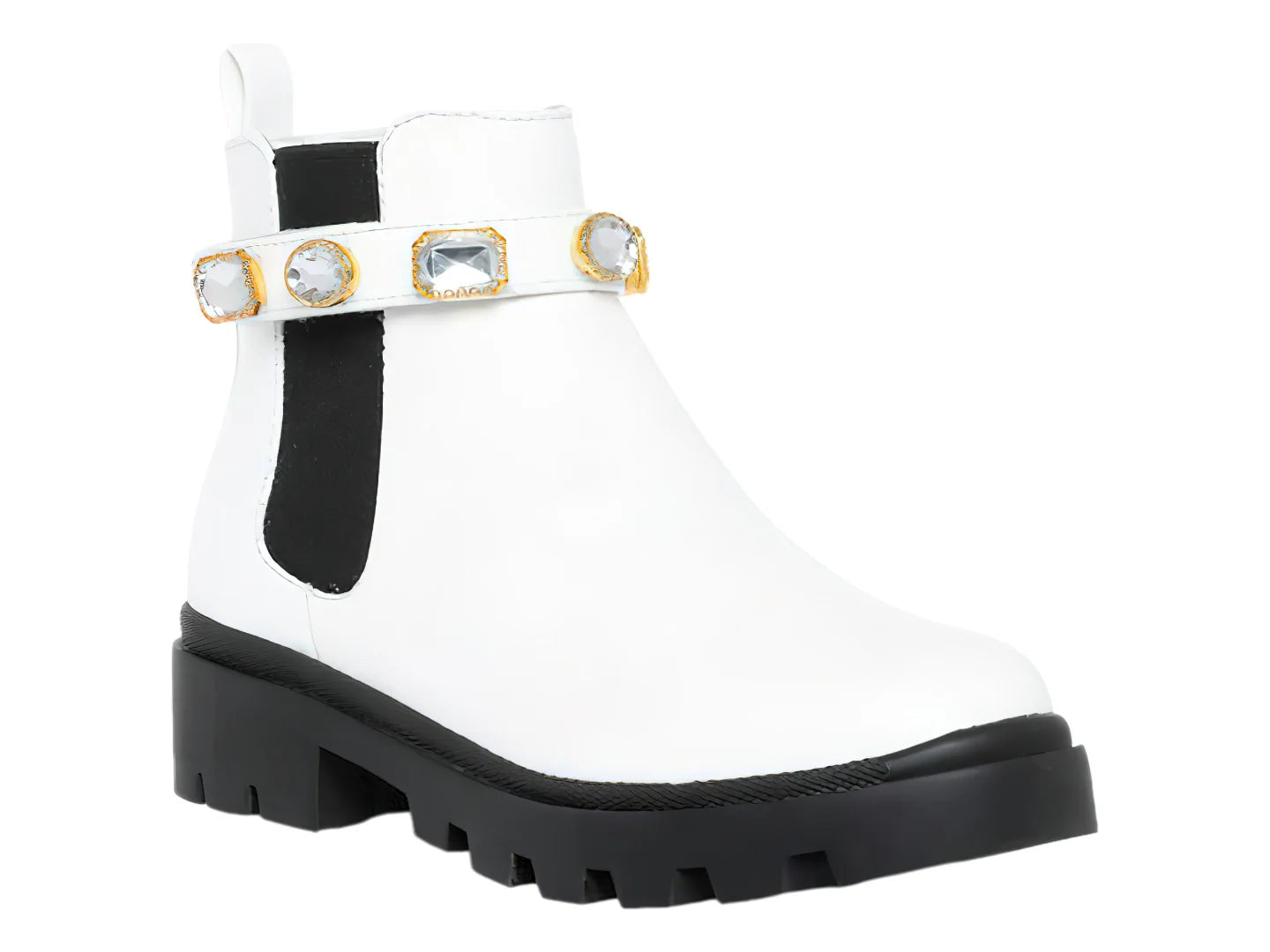 Botines Steve Madden Jamule Blancos para Niña