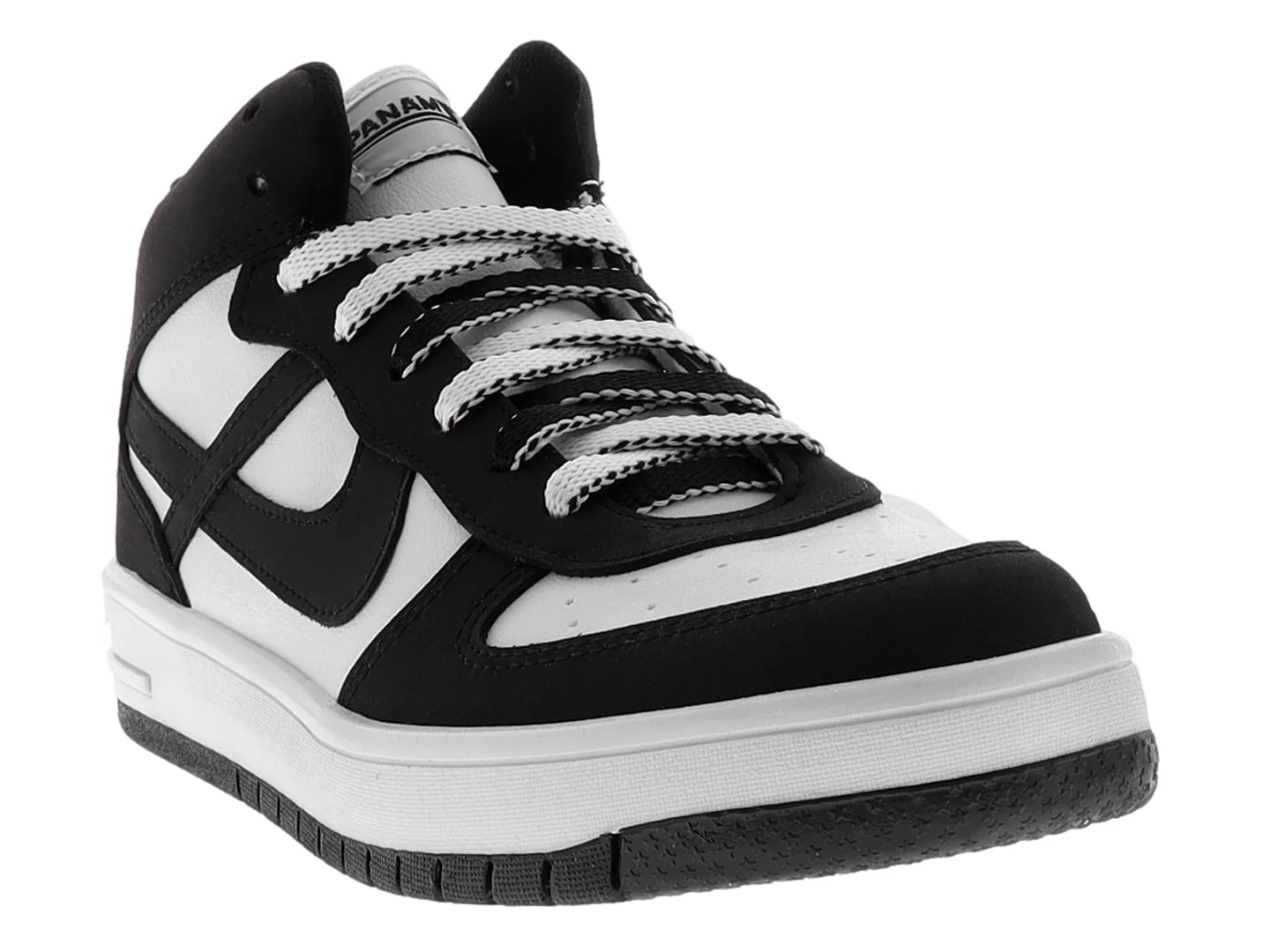 Tenis Panam Negro y Blanco para Niño