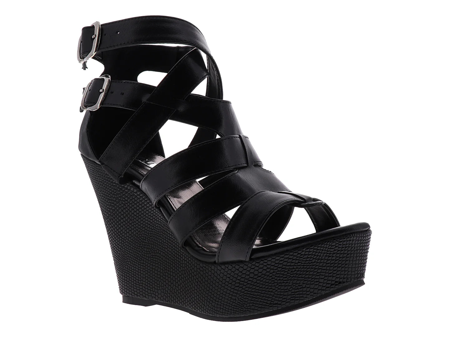 Sandalias OYYI Tacones Negros para Mujer