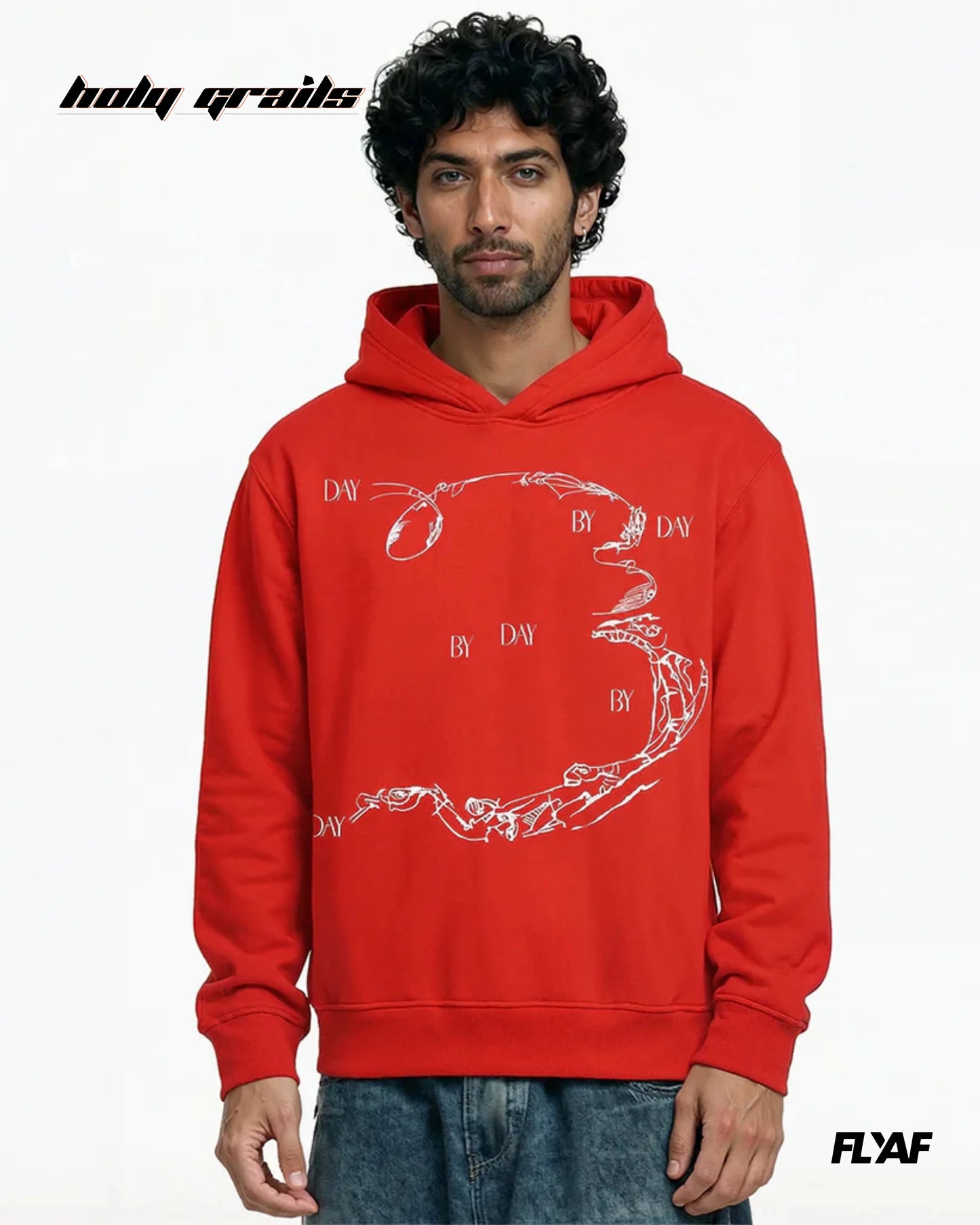 Enigma Gaze Red Hoodie HG x FLYAF