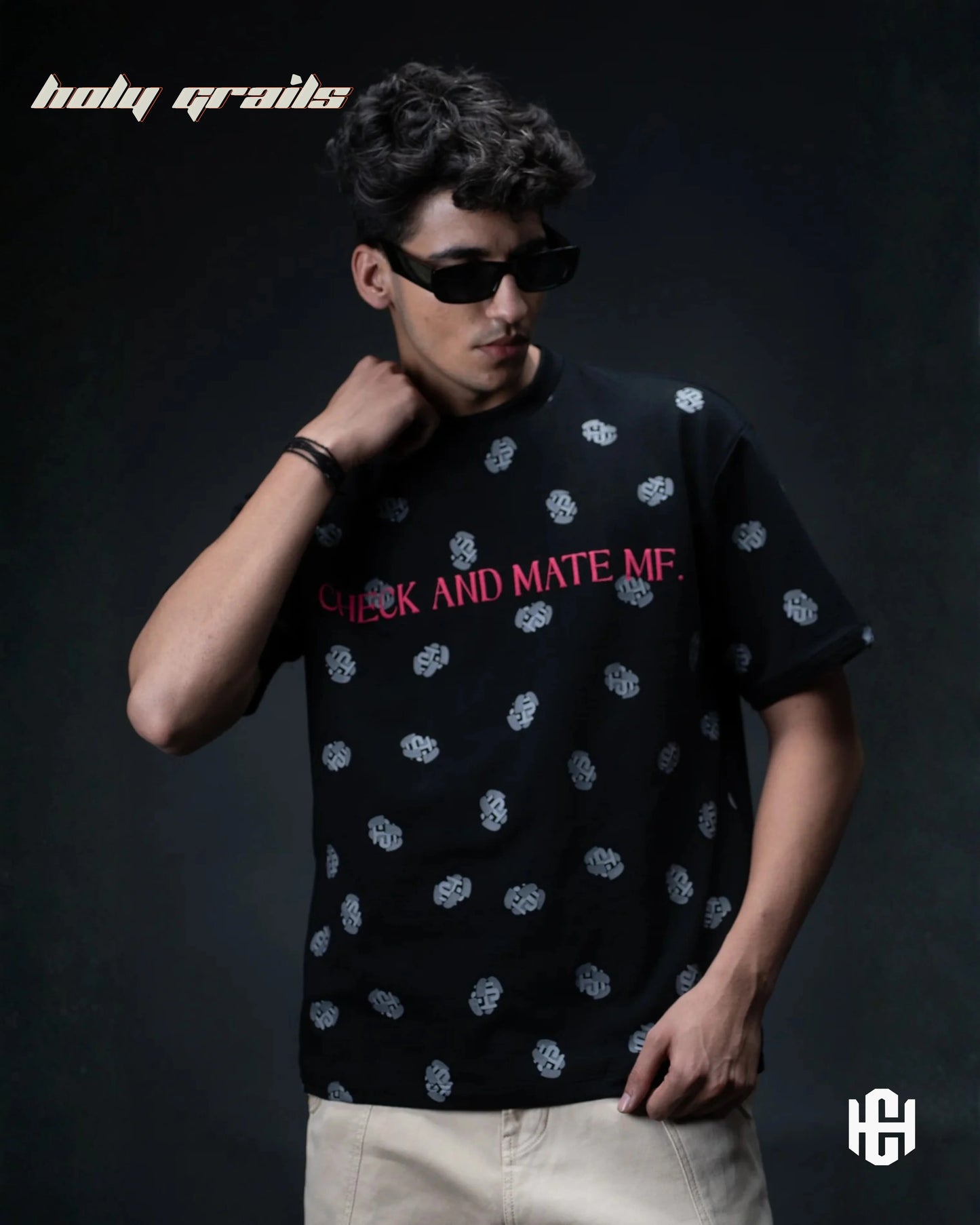 Checkmate Black Graphic Tee HG x Charactr