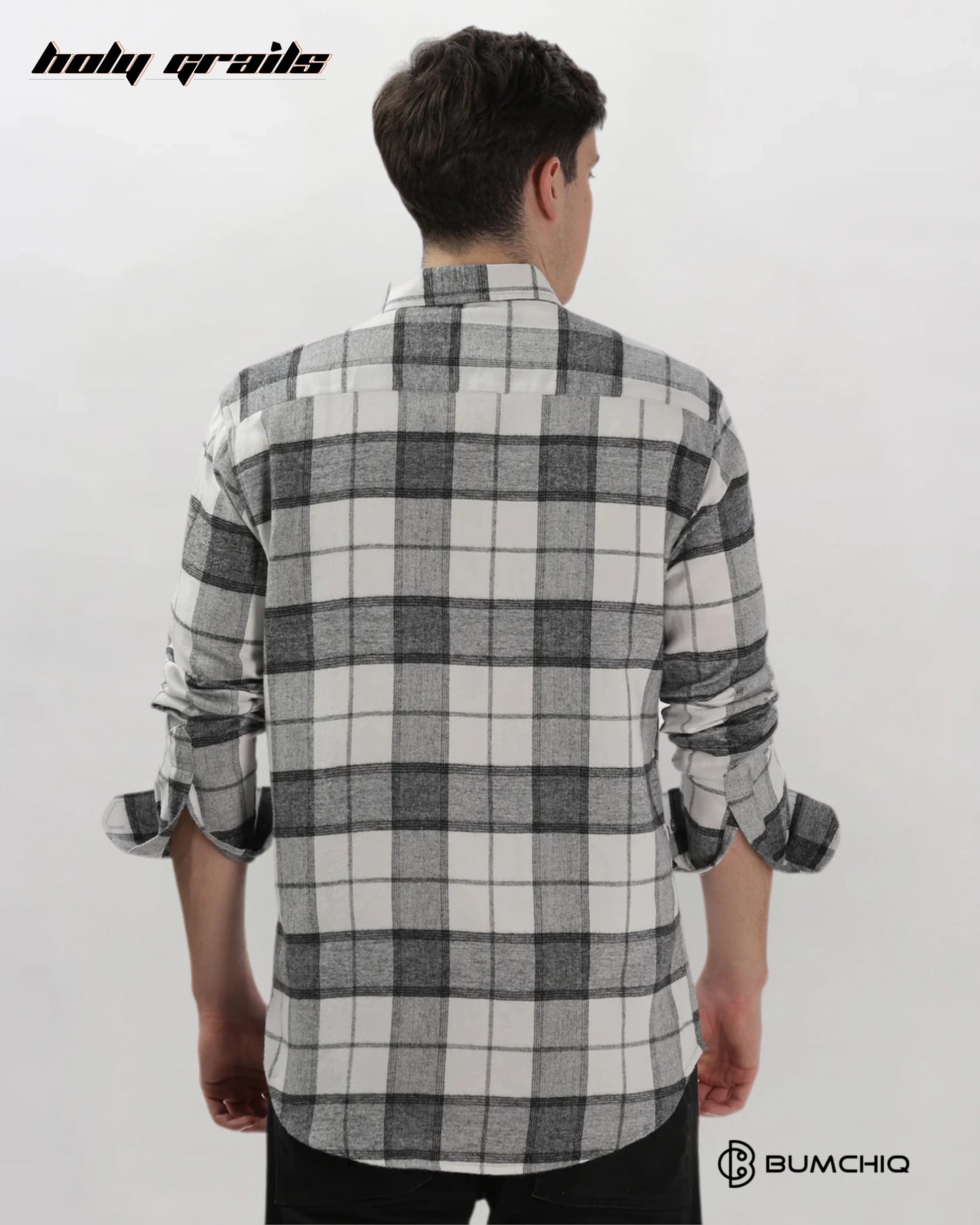 Light Grey Flannel Overshirt HG x Bumchiq