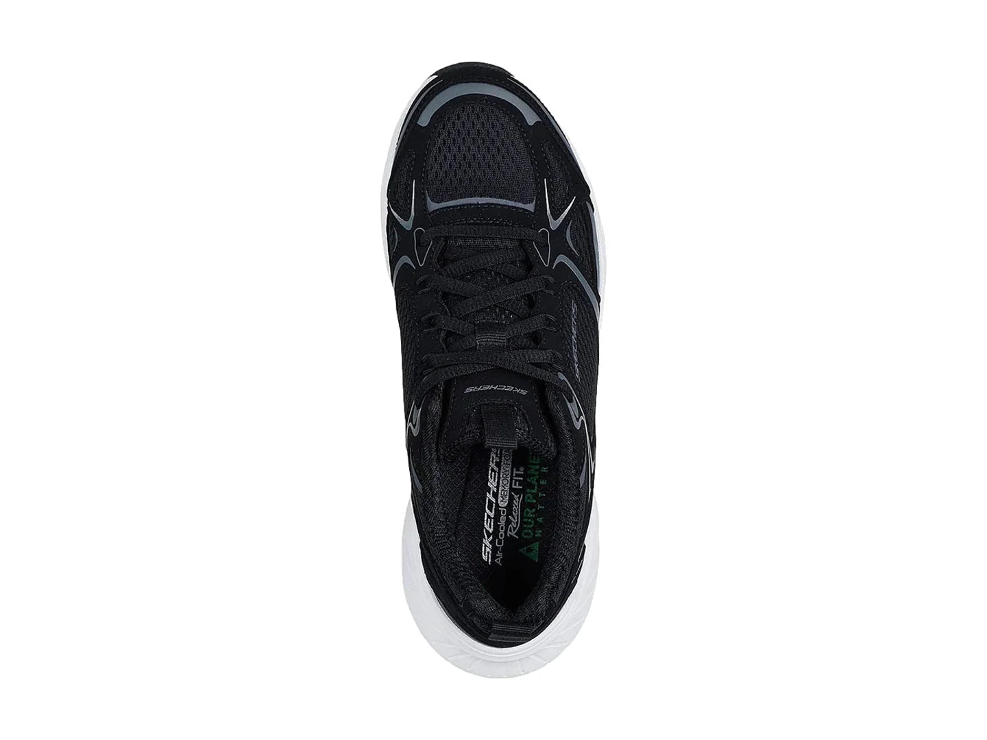 Tenis Skechers Sport Negro con Blanco para Mujer