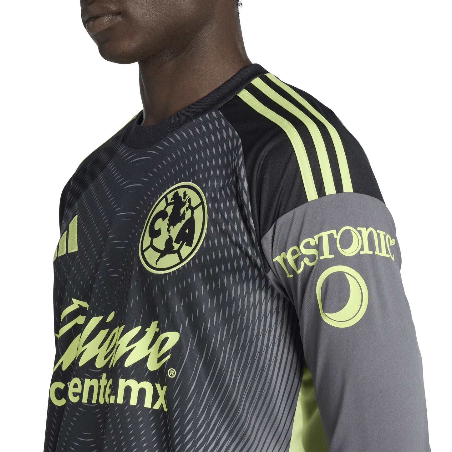 adidas Club América Long Sleeve Mens Goalkeeper Jersey 25 26 Grey
