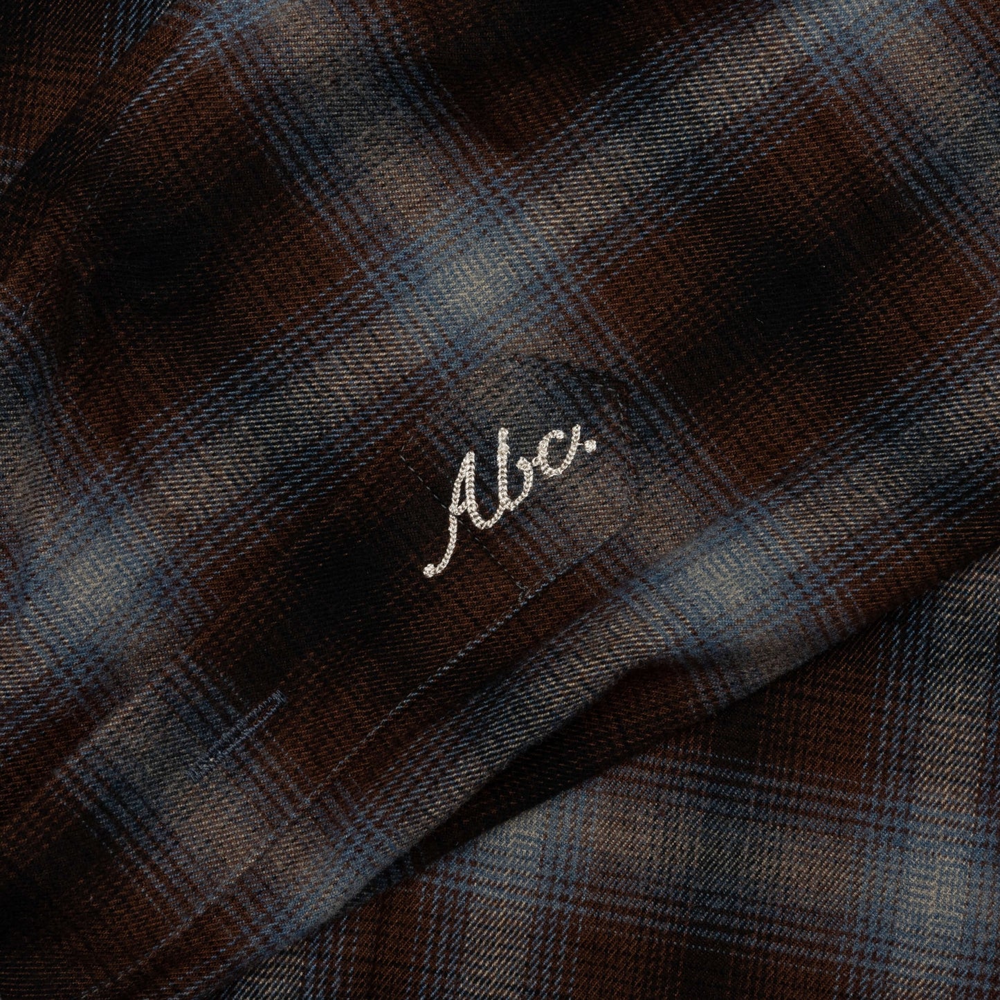 Abc Flannel Plaid Puffer Quilted Jacket Blue
