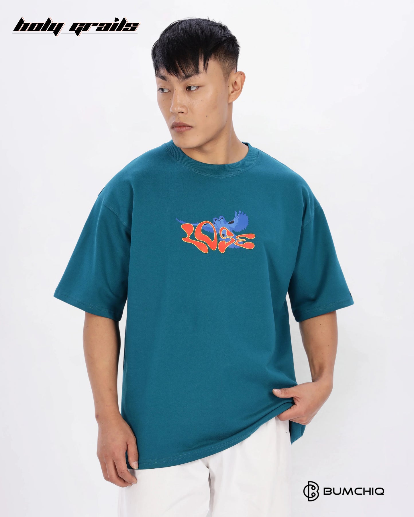 Money Rules Green Oversize Tee HG x Bumchiq