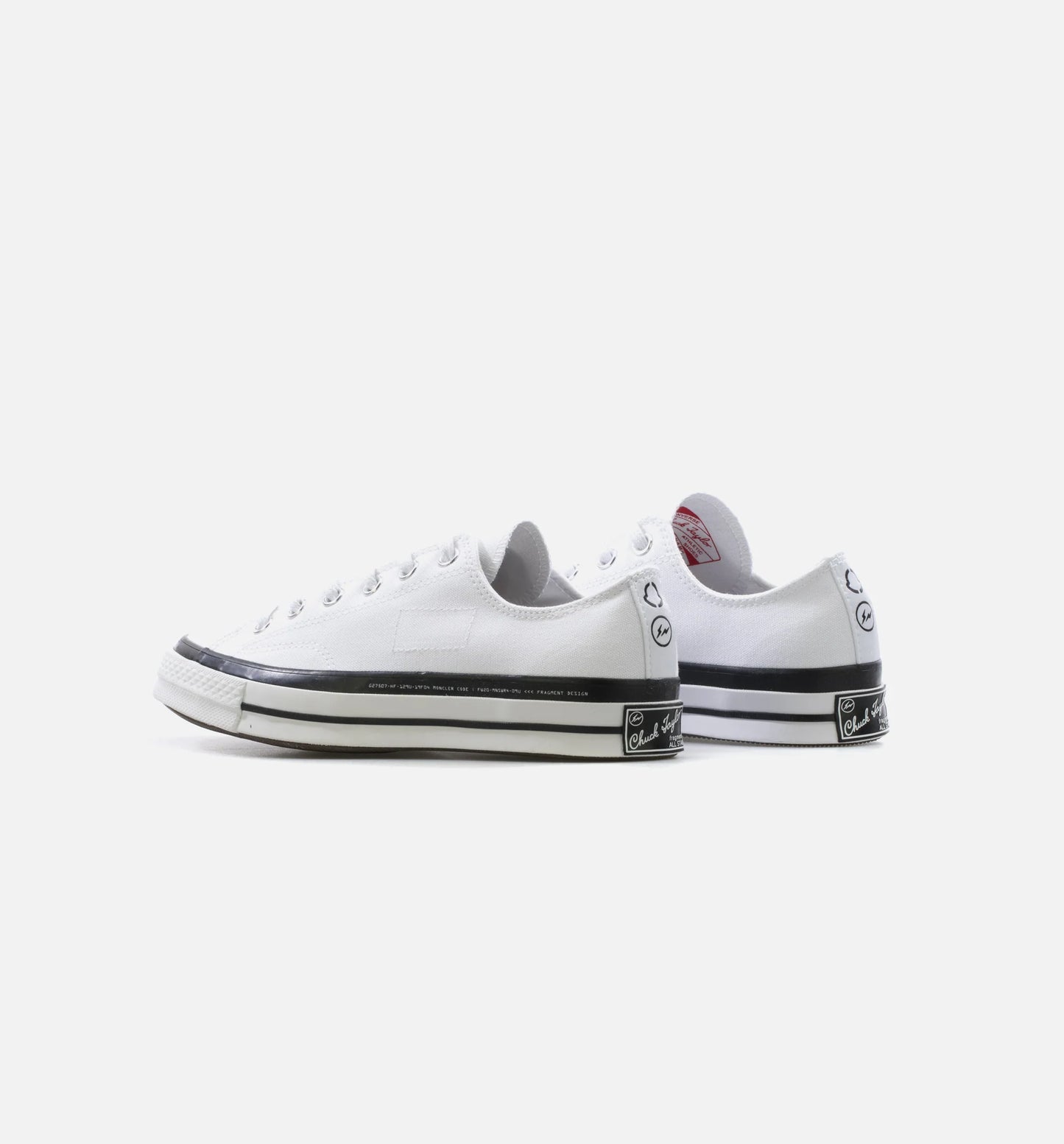 Chuck Taylor 70 X 7 Moncler Fragment Low Mens Lifestyle Shoe White Black