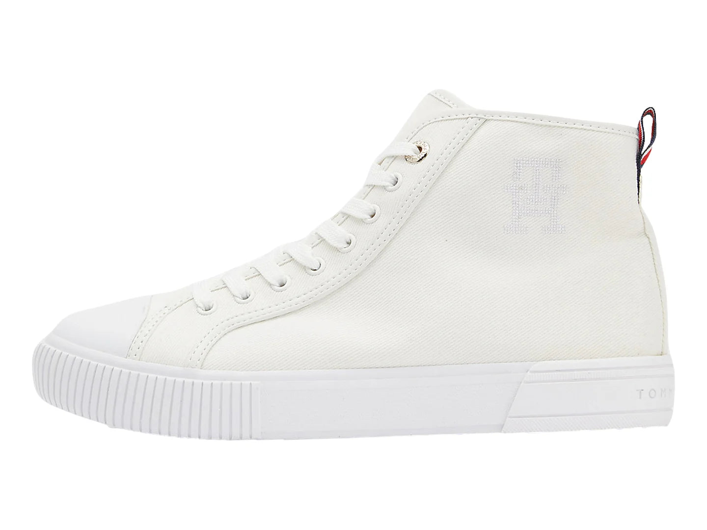Tenis Tommy Hilfiger Vulcanized Denim Blanco para Mujer