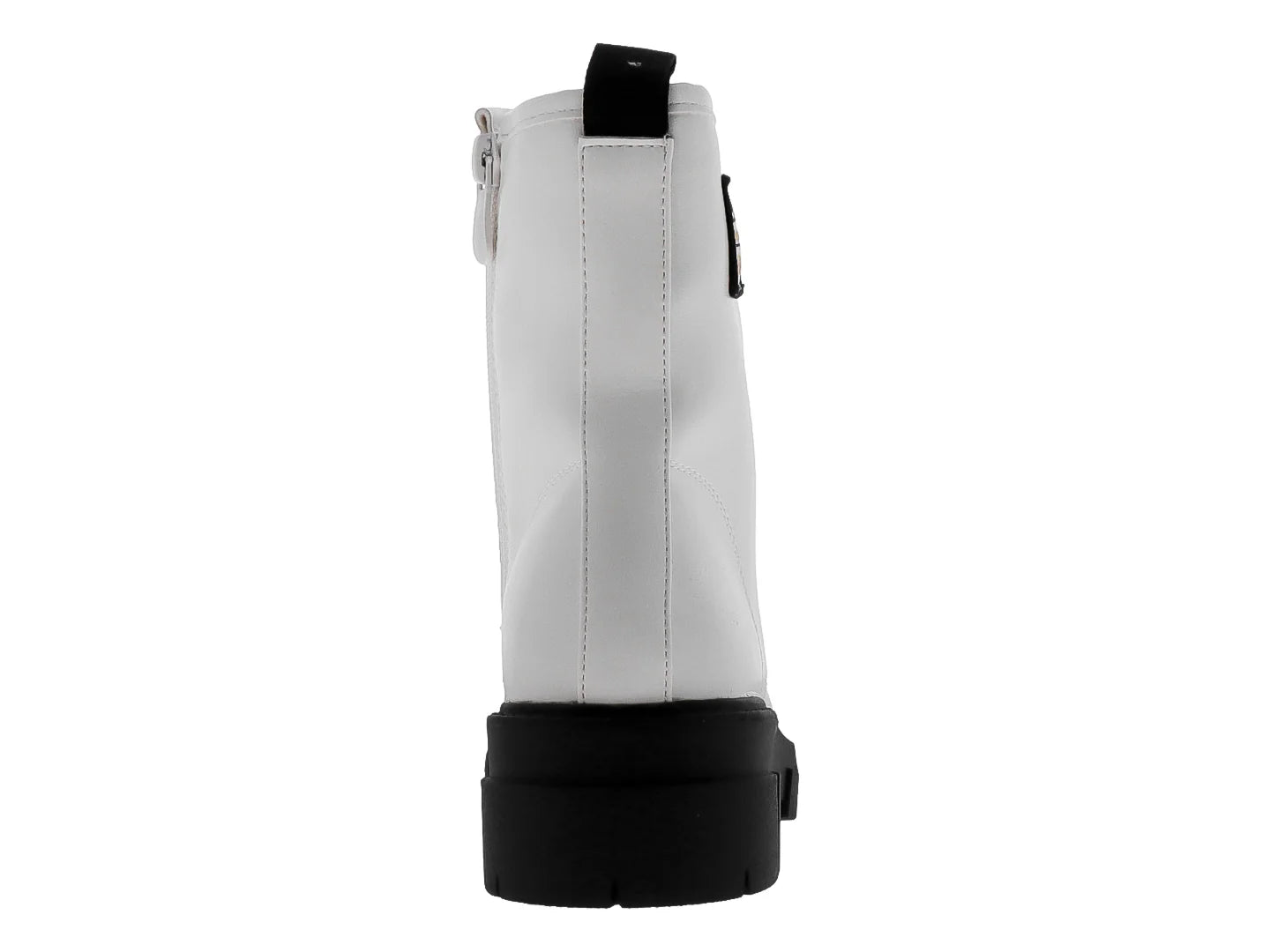 Botines Combat Roze Blanco para Mujer