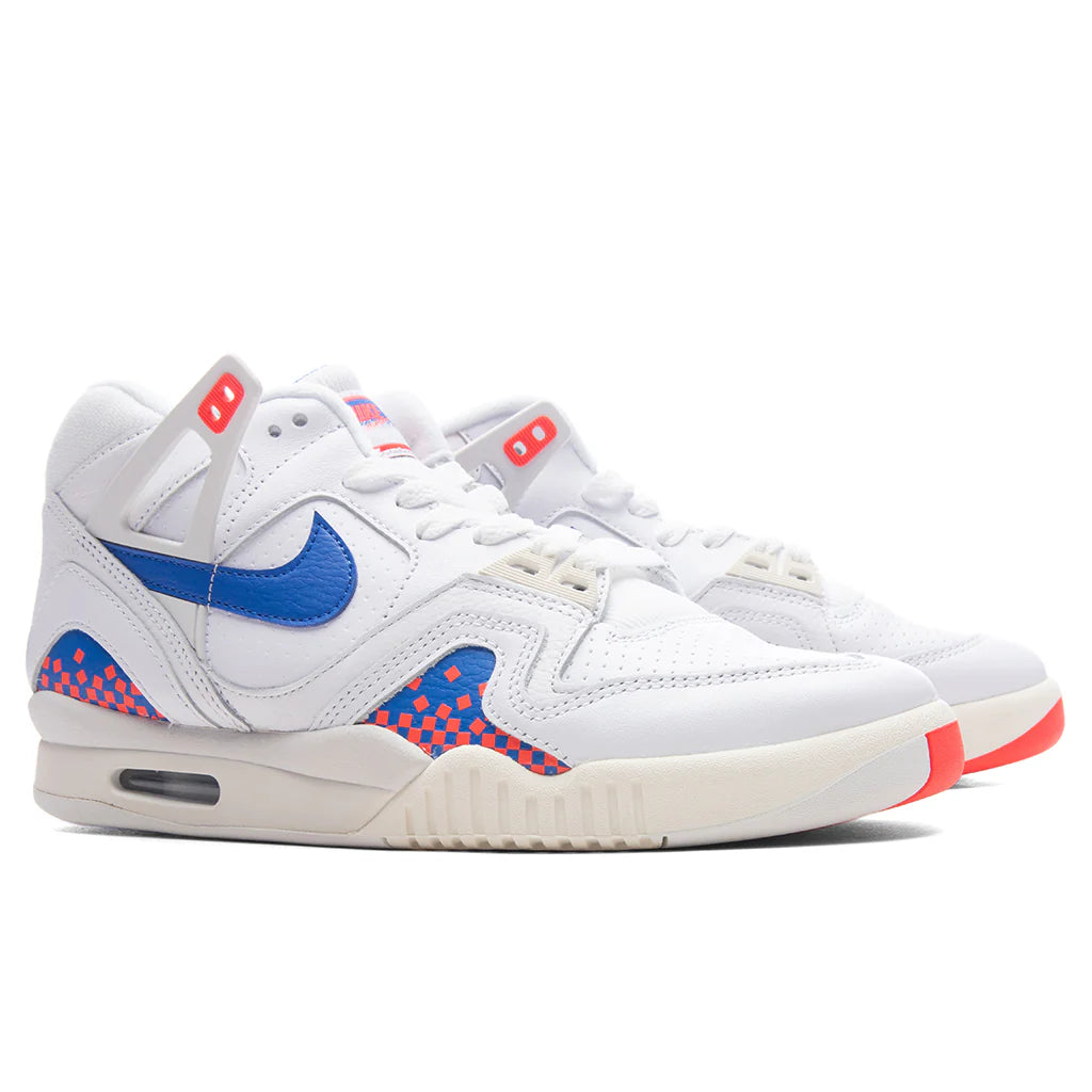 Air Tech Challenge 2 Pixel Court White Royal Blue Laser Crimson
