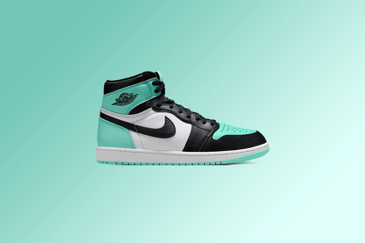 Air Jordan 1 Retro High OG White Black Green Glow