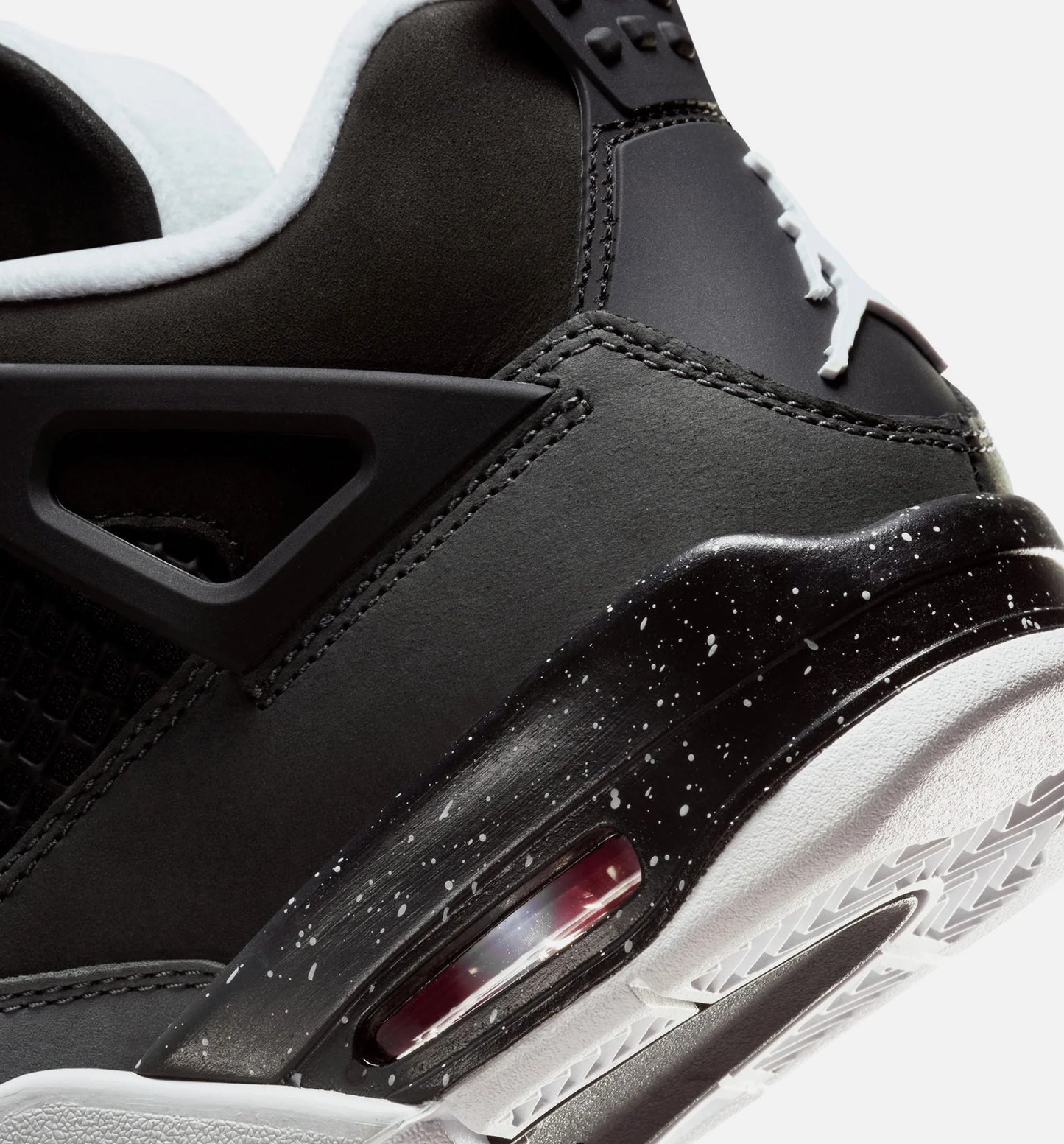 Air Jordan 4 Retro Fear Grade School Lifestyle Shoe Black White Anthracite Black Pure Platinum