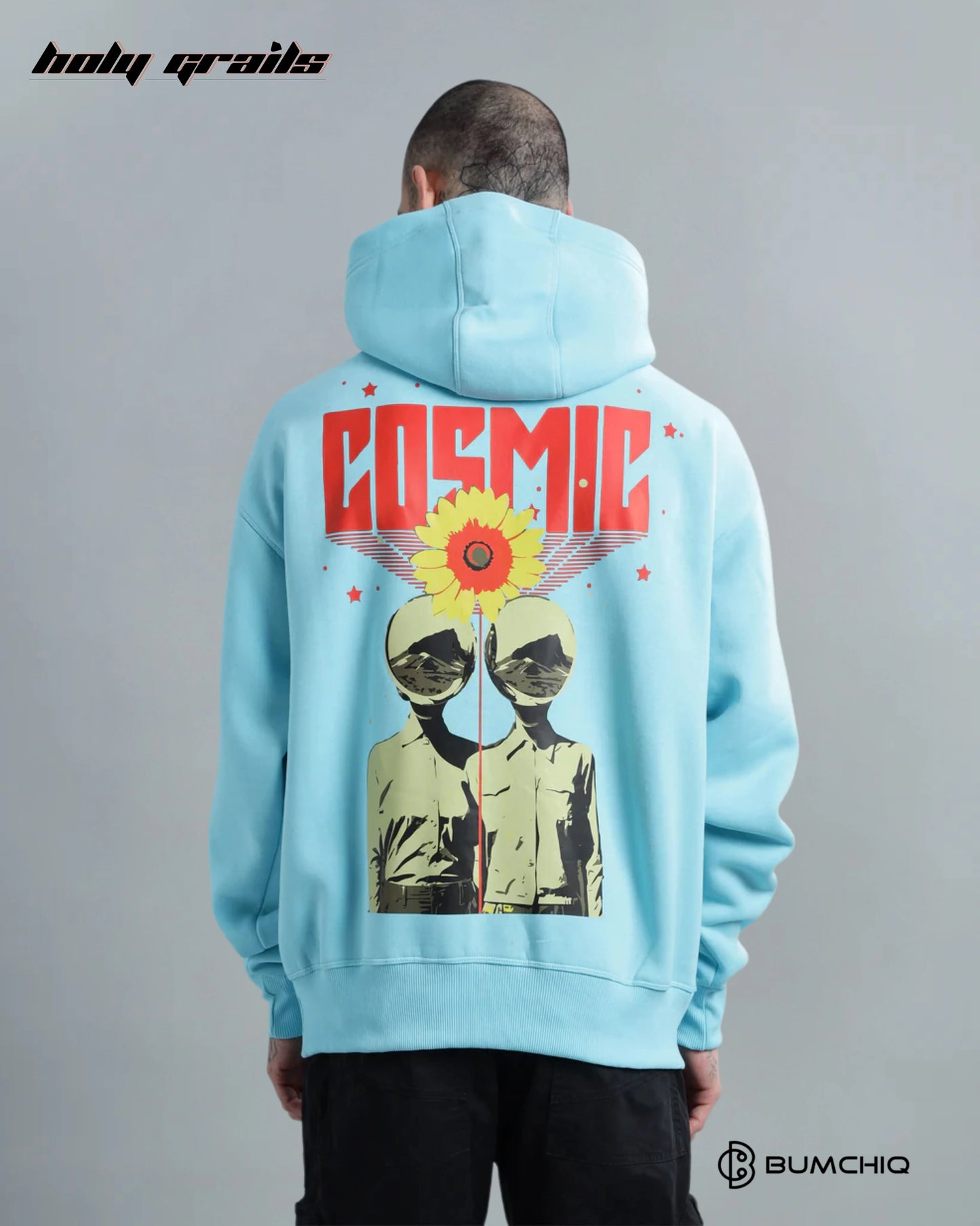 Cosmic Light Blue Hoodie HG x Bumchiq
