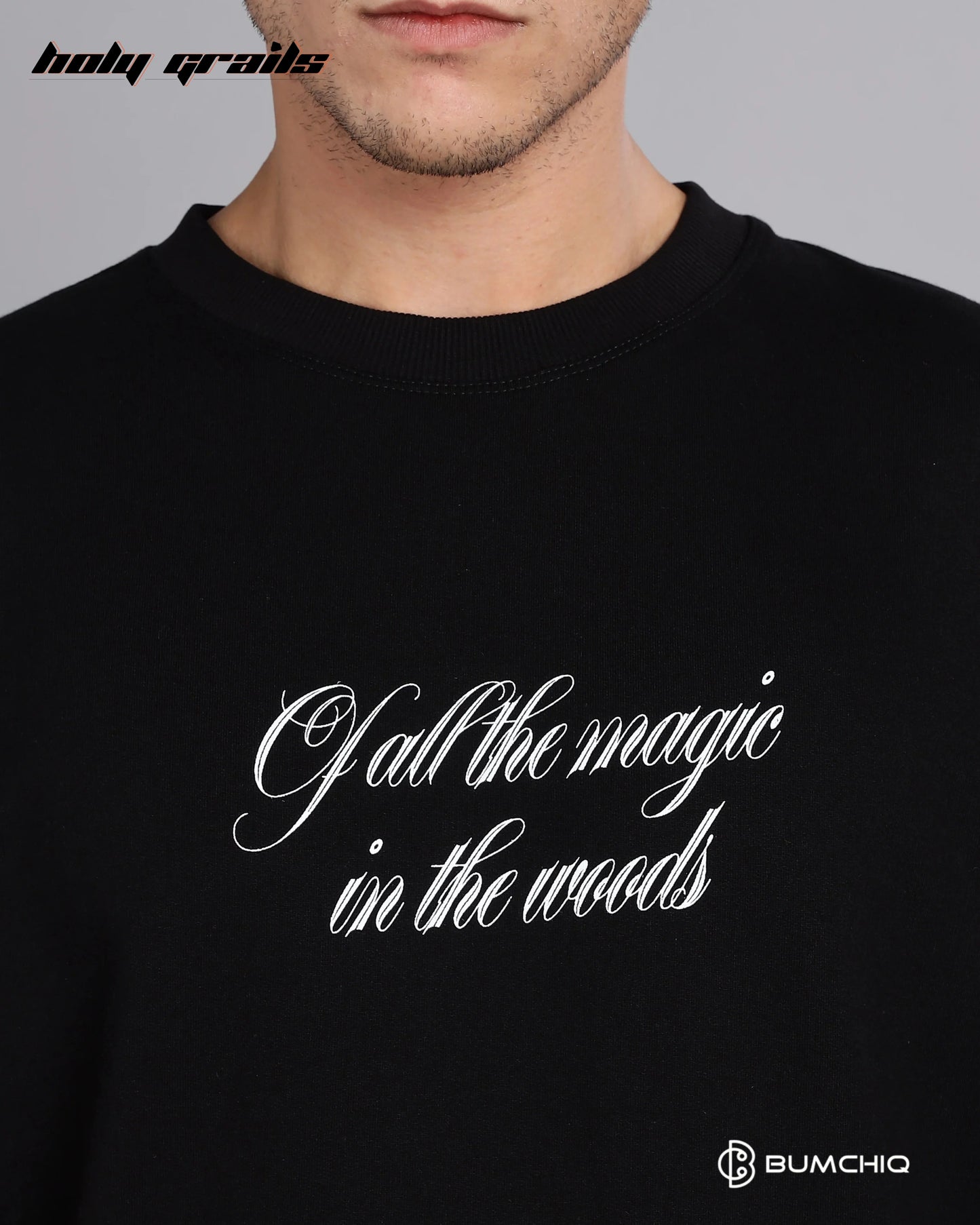 Deer Black Oversize Tee HG x Bumchiq