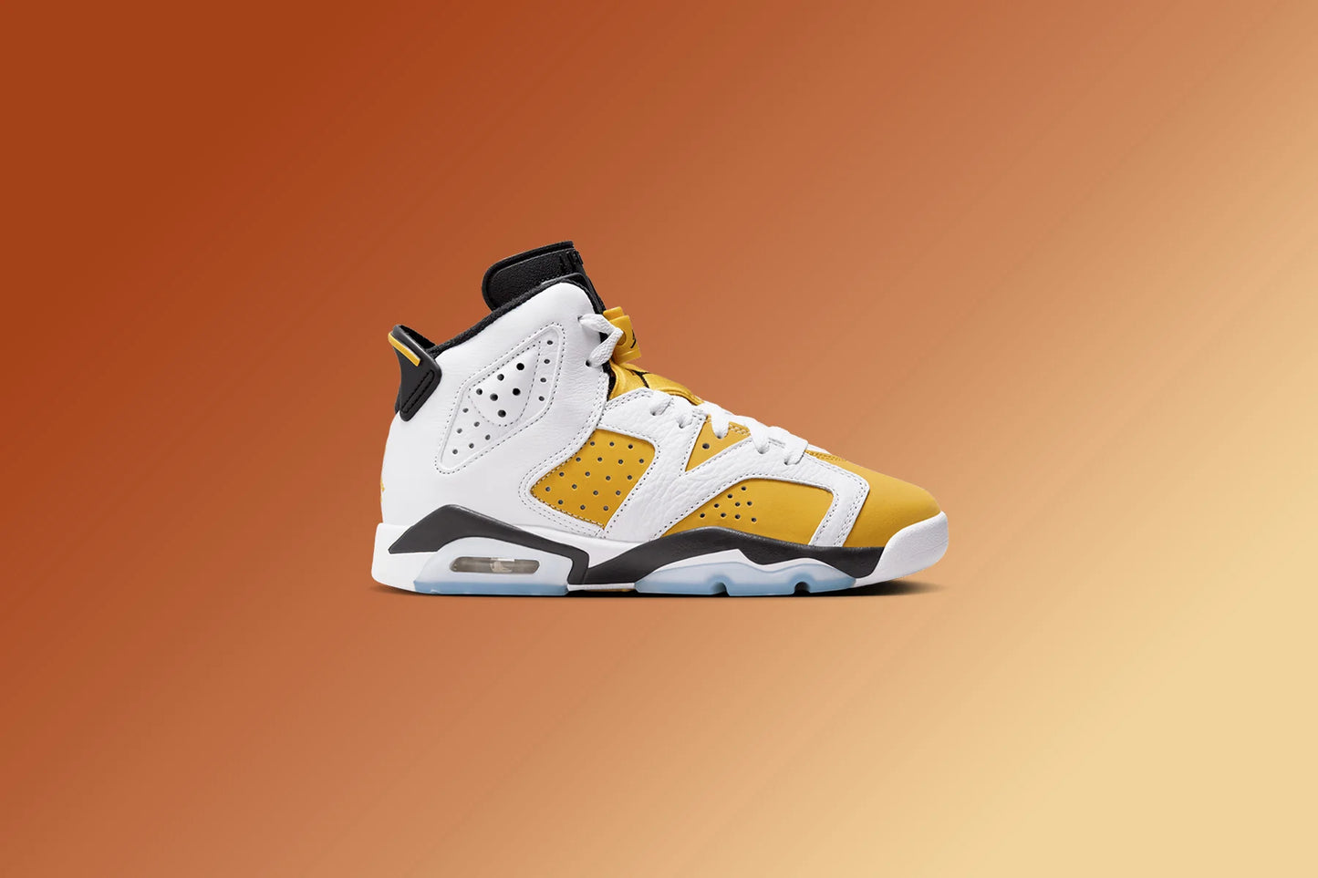 Air Jordan 6 Retro GS White Yellow Ochre Black