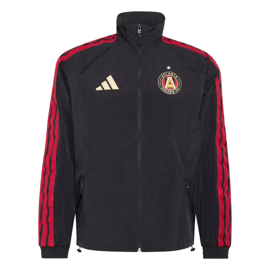 adidas Atlanta United FC Anthem Mens Soccer Jacket Black Gold