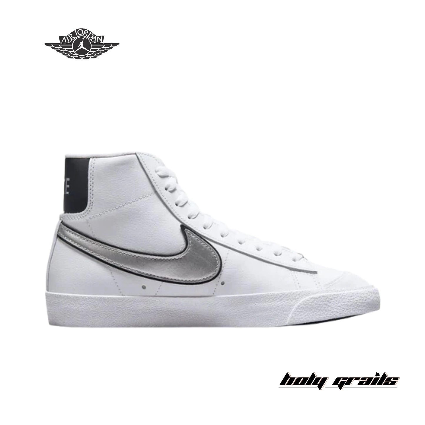 Nike Blazer Mid 77 Essential White Metallic Silver