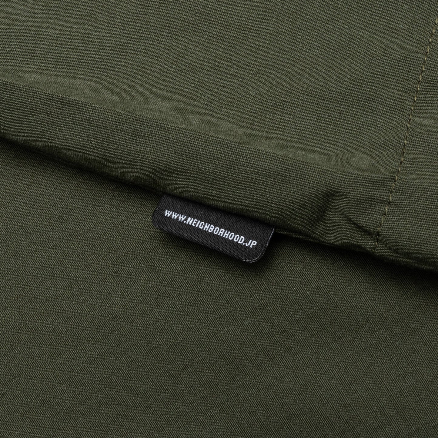 Solid Color Hawaiian S S Shirt Olive Drab