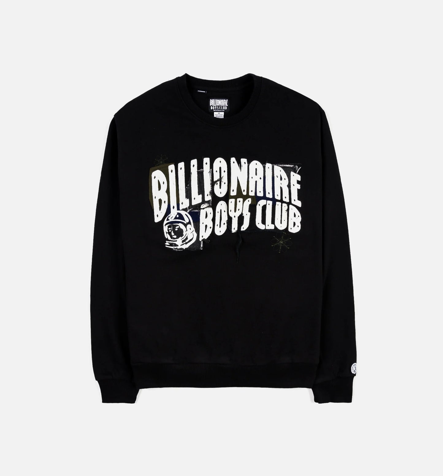 BB Arch Logo Mens Crewneck Black White