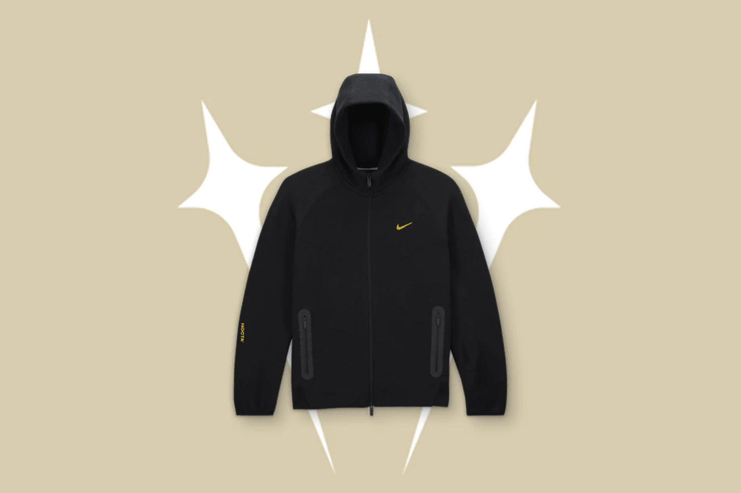 Nike x NOCTA Tech Fleece Hoodie Black University Gold
