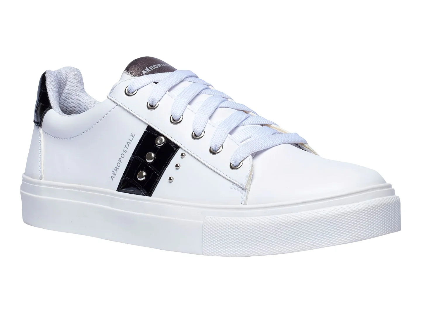 Tenis Aeropostale Micah Blanco y Negro para Mujer