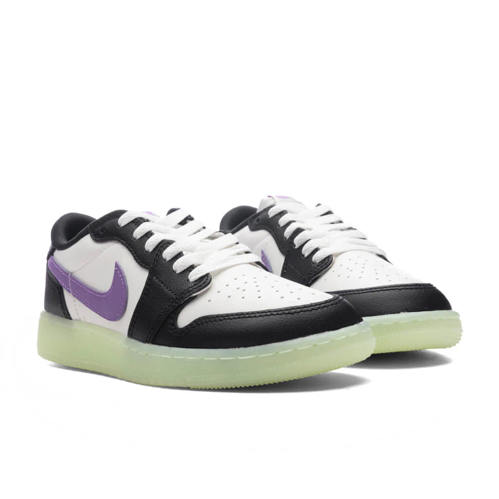 Air Jordan 1 Retro Low OG GS Black Black Raspberry Volt Tint