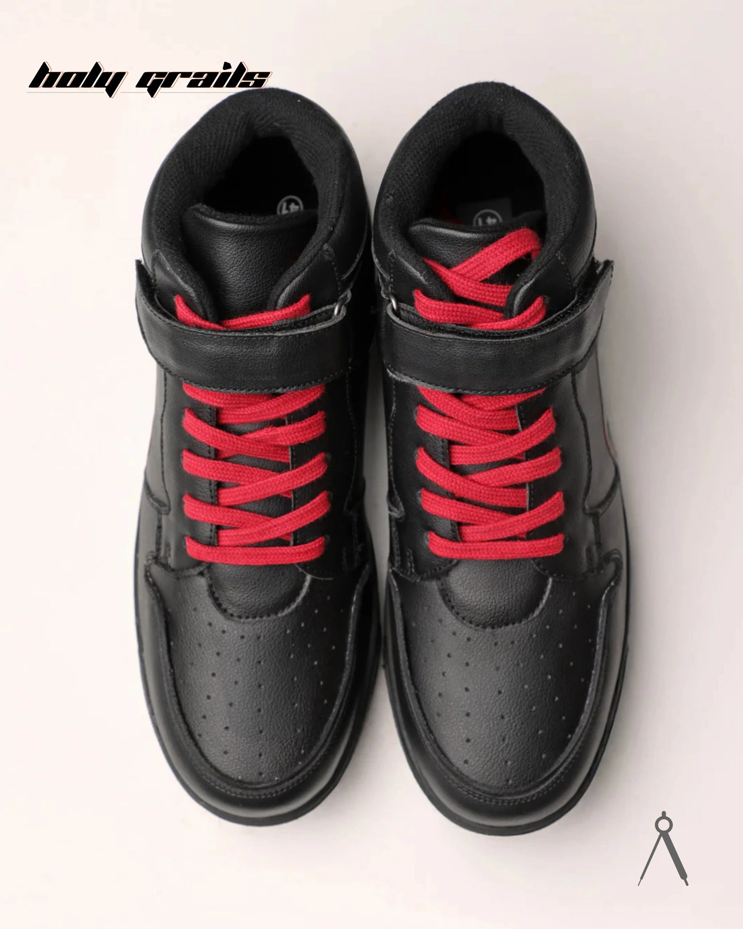 Vector Classic Black Red Accent High Sneakers HG x Cos Tan