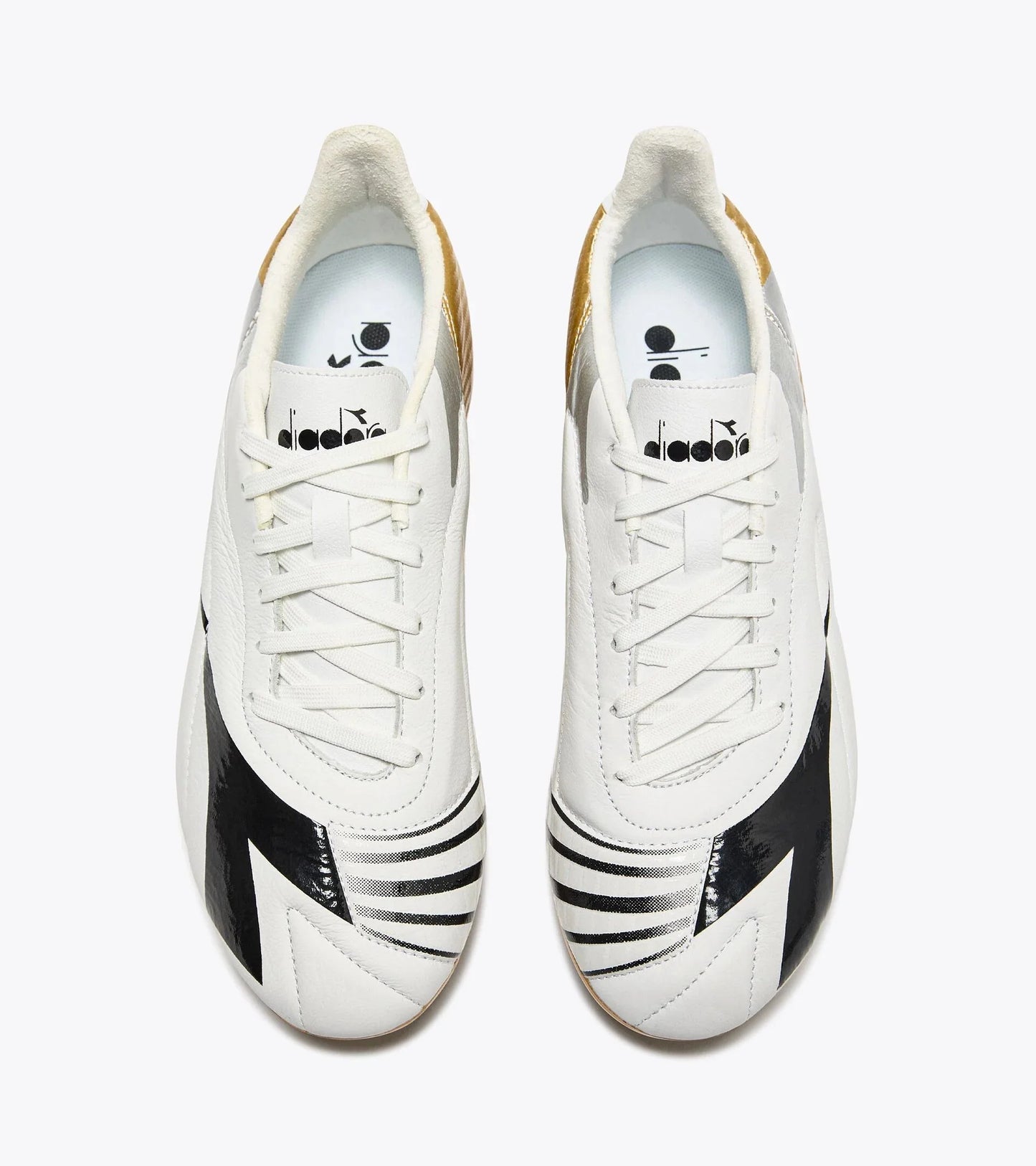 Diadora Maximus Elite LT Womens SLP12 Firm Ground Soccer Cleats White Gold