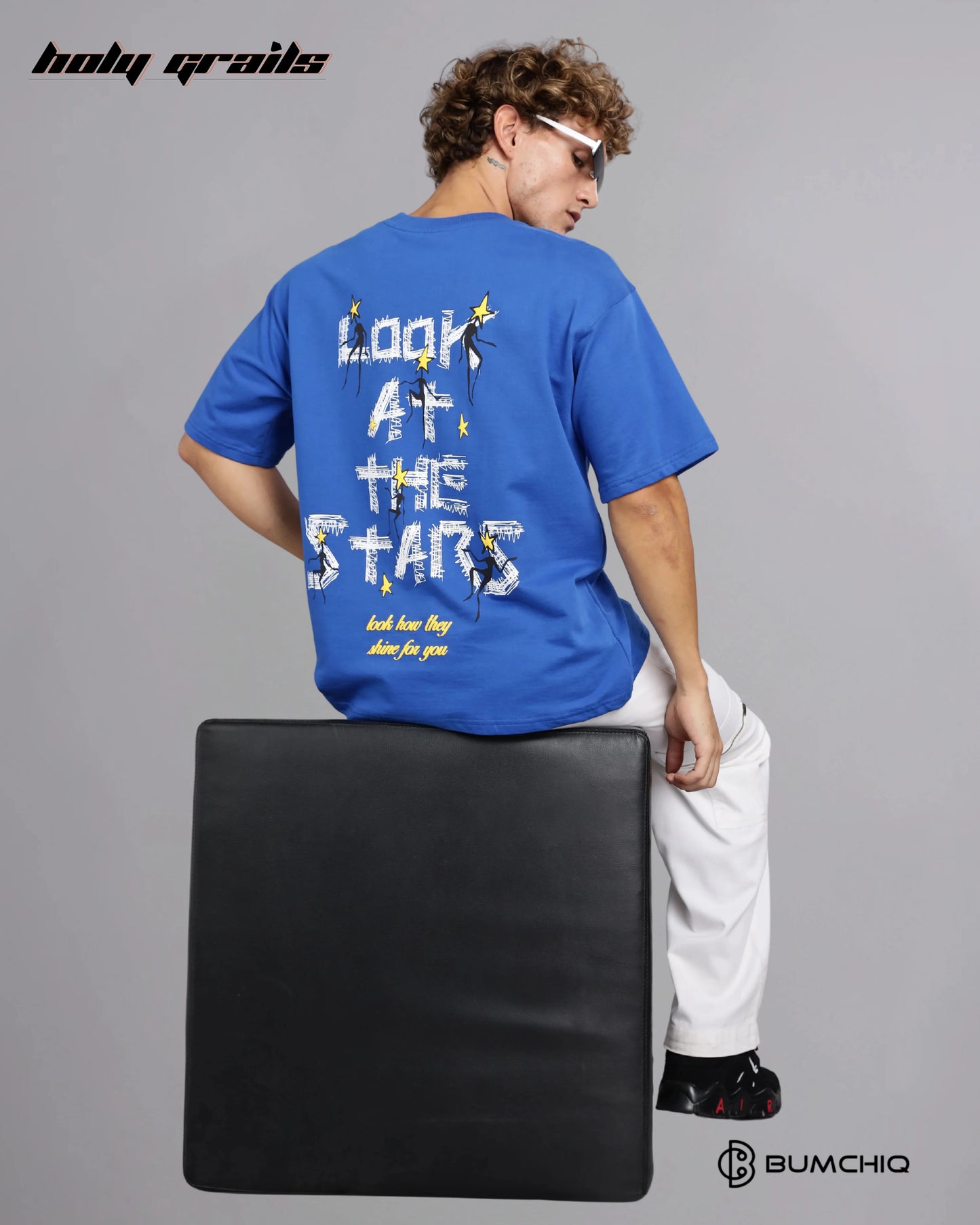 Star Gaze Blue Oversize Tee HG x Bumchiq