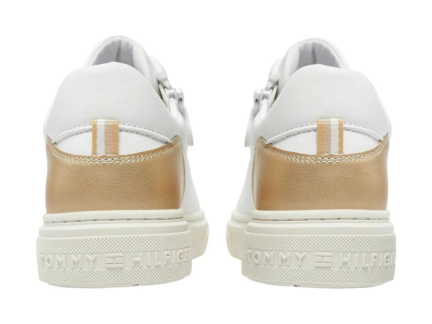 Tenis Tommy Hilfiger Blanco y Platino para Niña