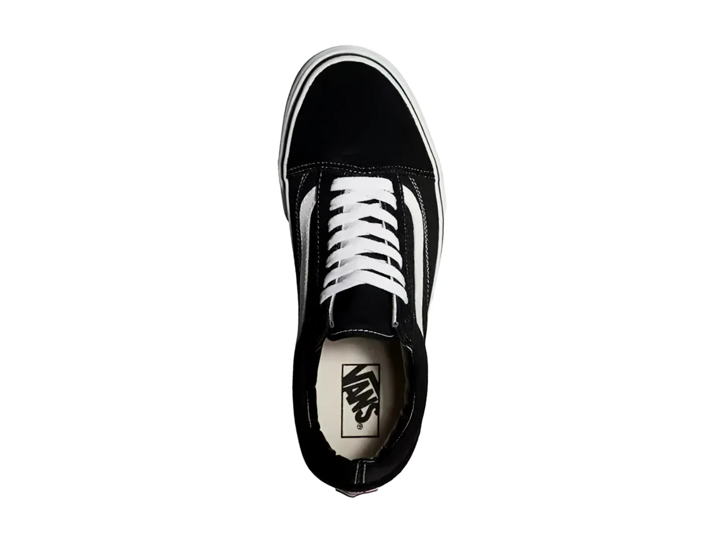 Tenis Vans Old Skool Negro con Blanco Unisex