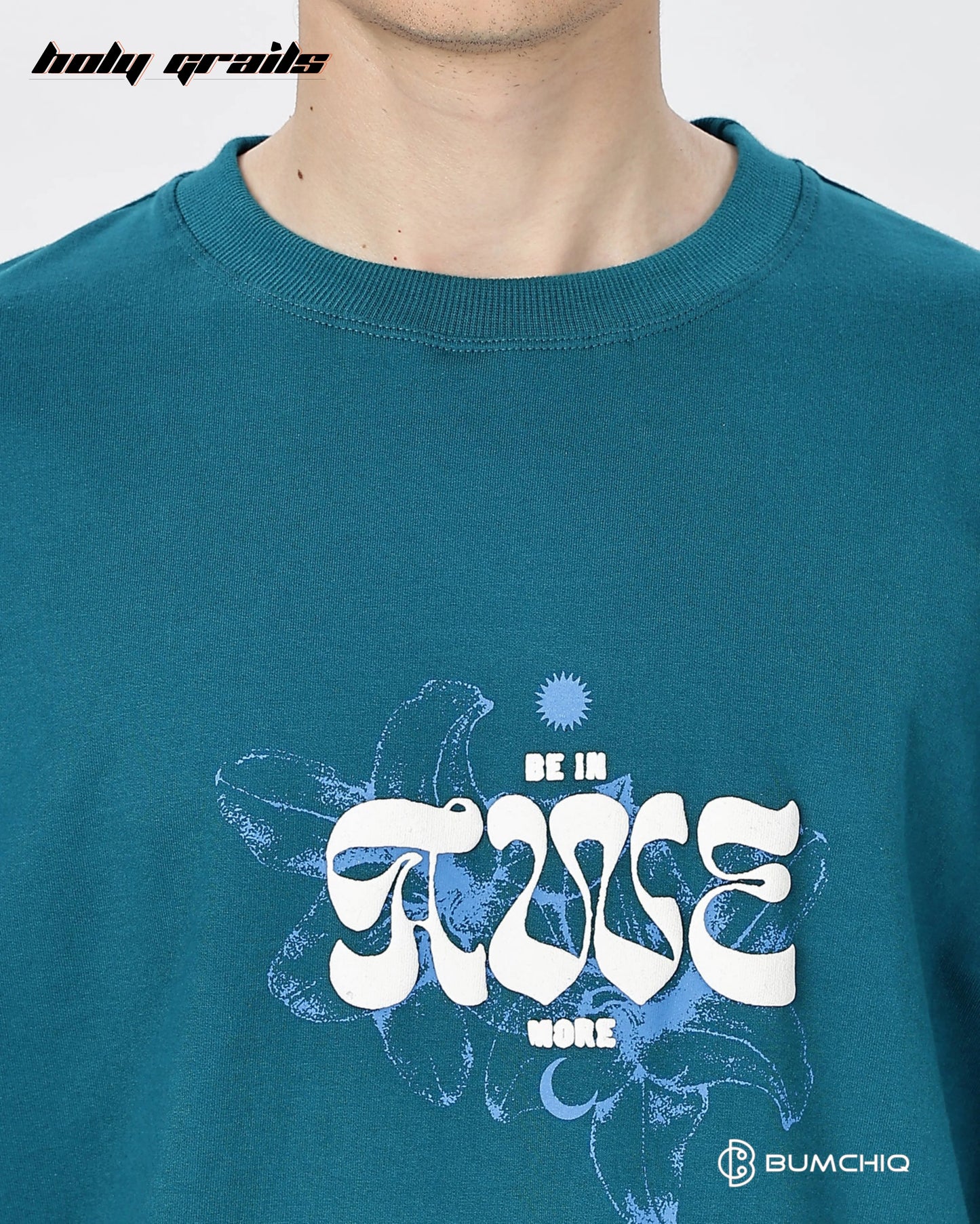 Wake Up Teal Oversize Tee HG x Bumchiq