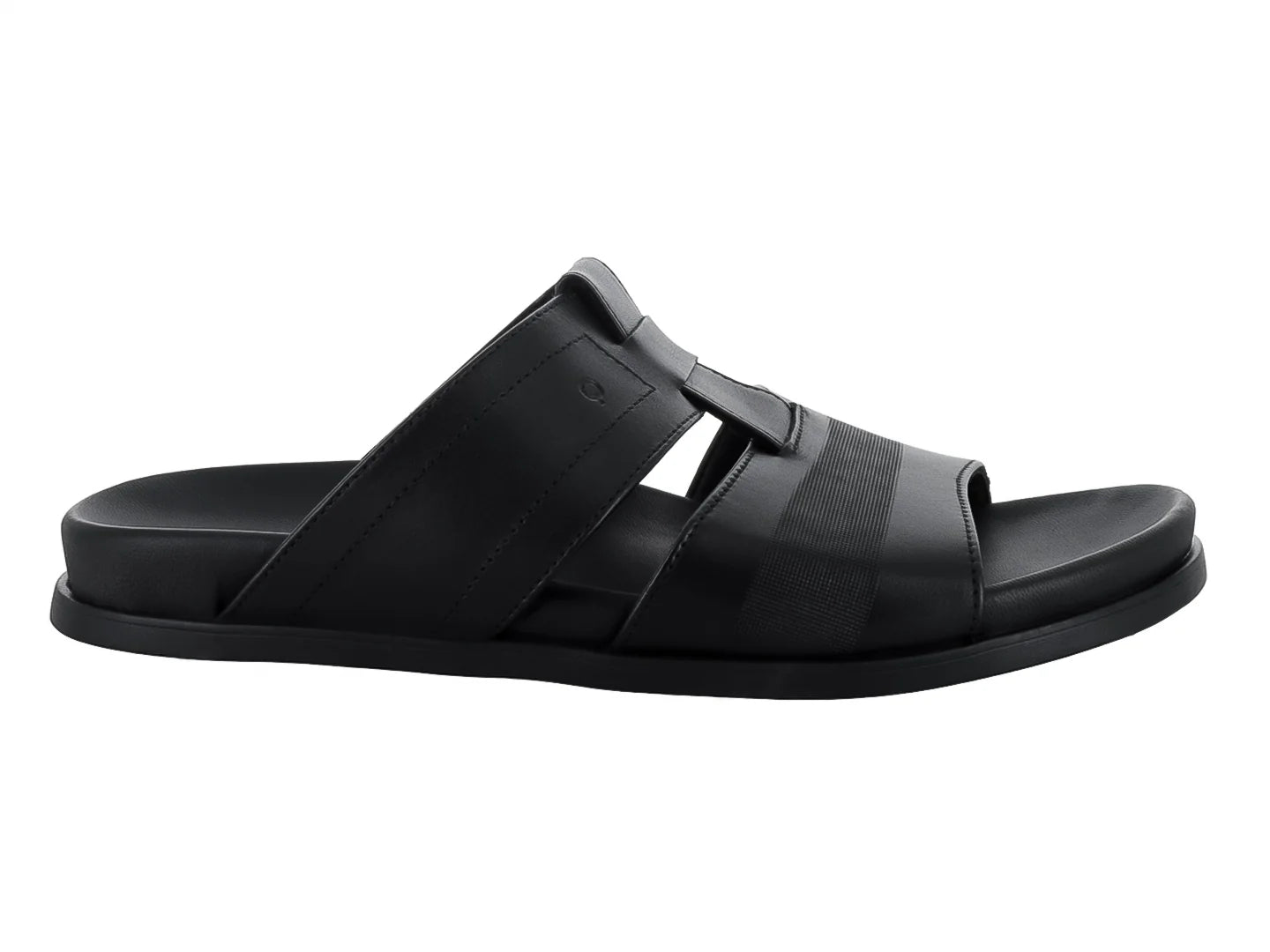 Sandalias Quirelli de Piel Negro para Hombre