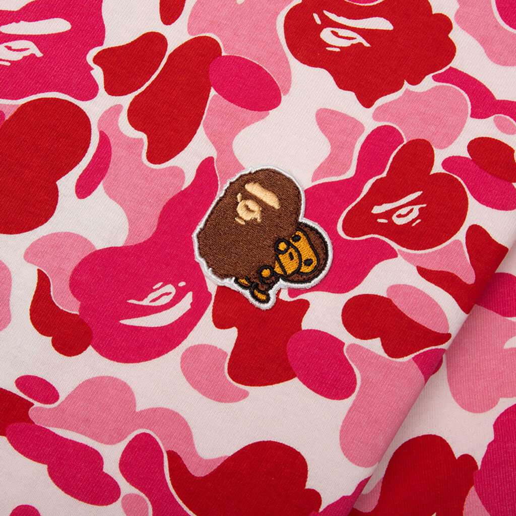 Kids ABC Camo Ape Milo One Point Tee Pink