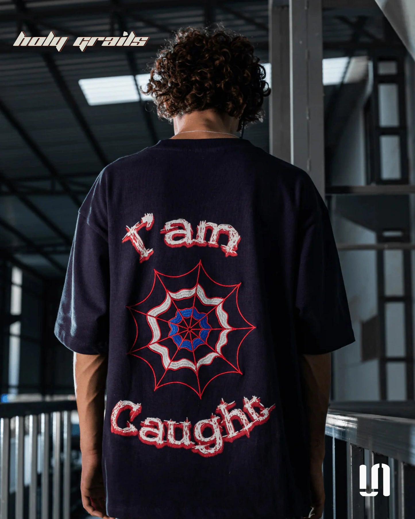 Webbed Up Navy Blue Tee HG x Sullitt