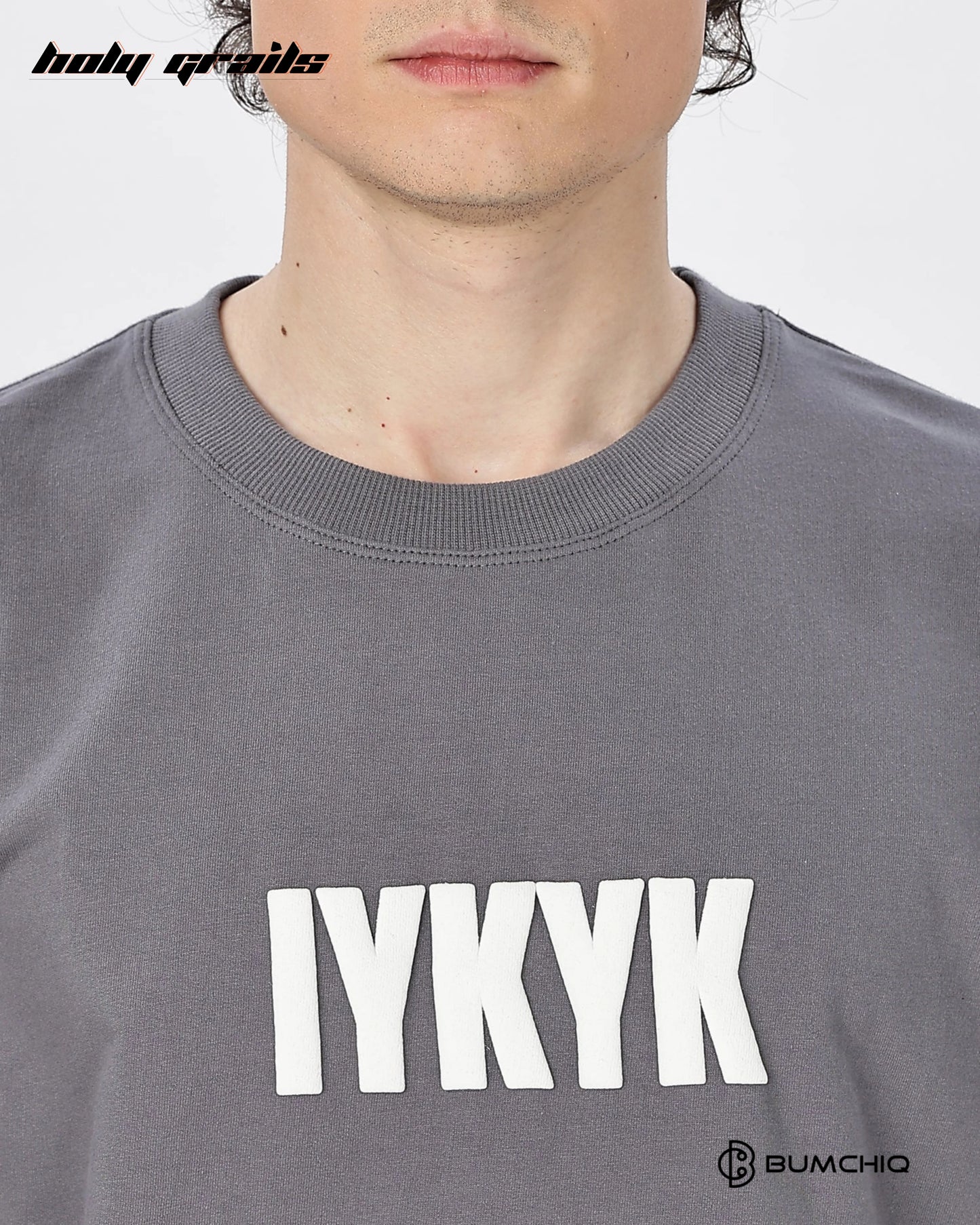IYKYK Grey Oversize Tee HG x Bumchiq