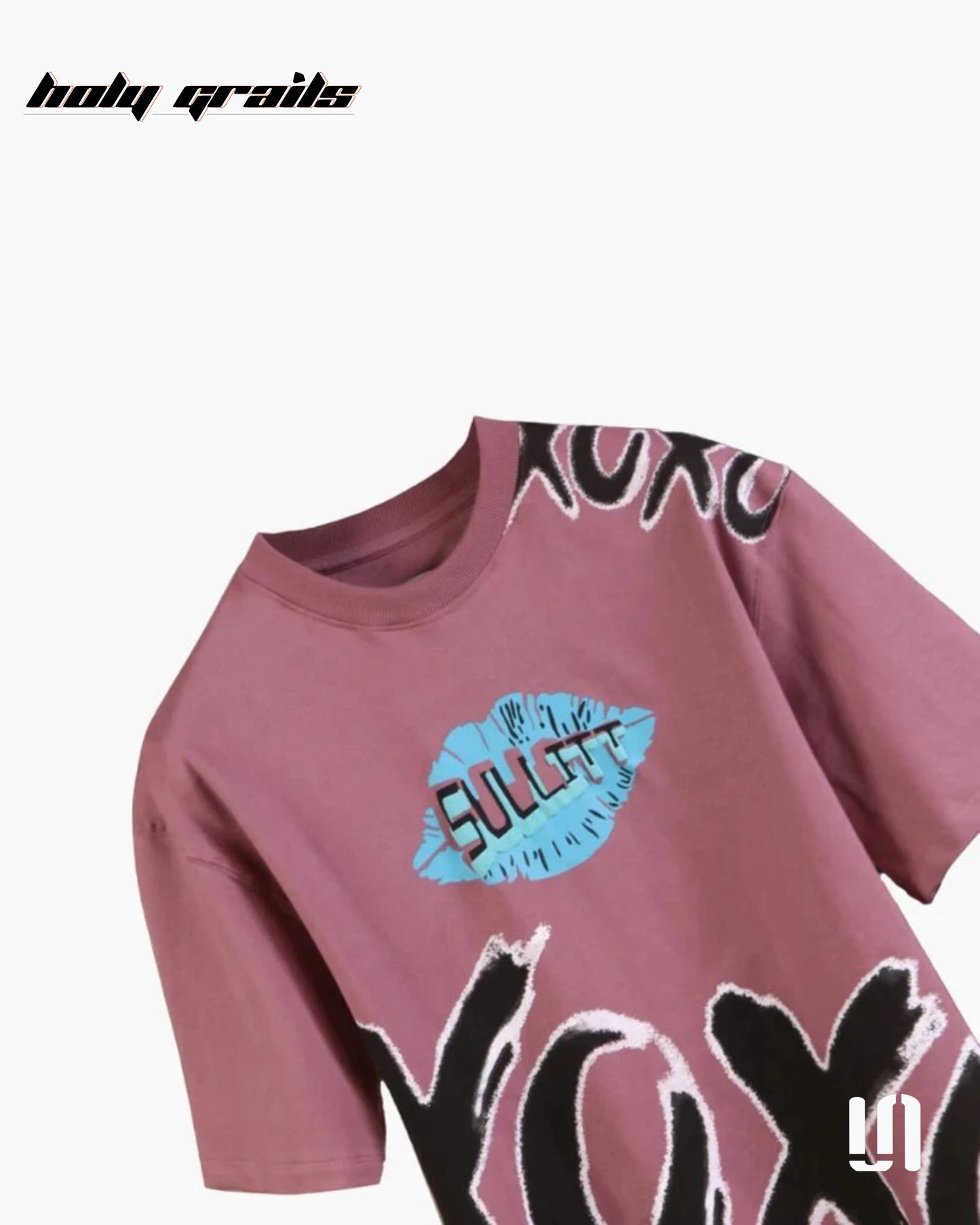 Hugs Kisses Onion Pink Oversized Tee HG x Sullitt