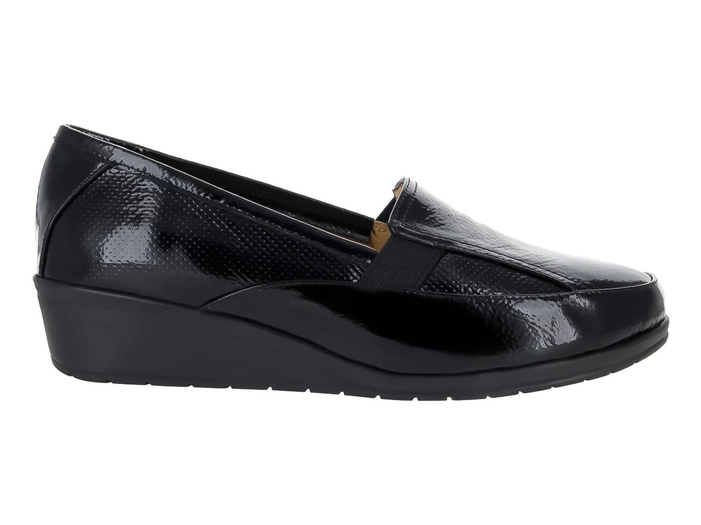 Zapatos Capricho de Charol Negro para Mujer