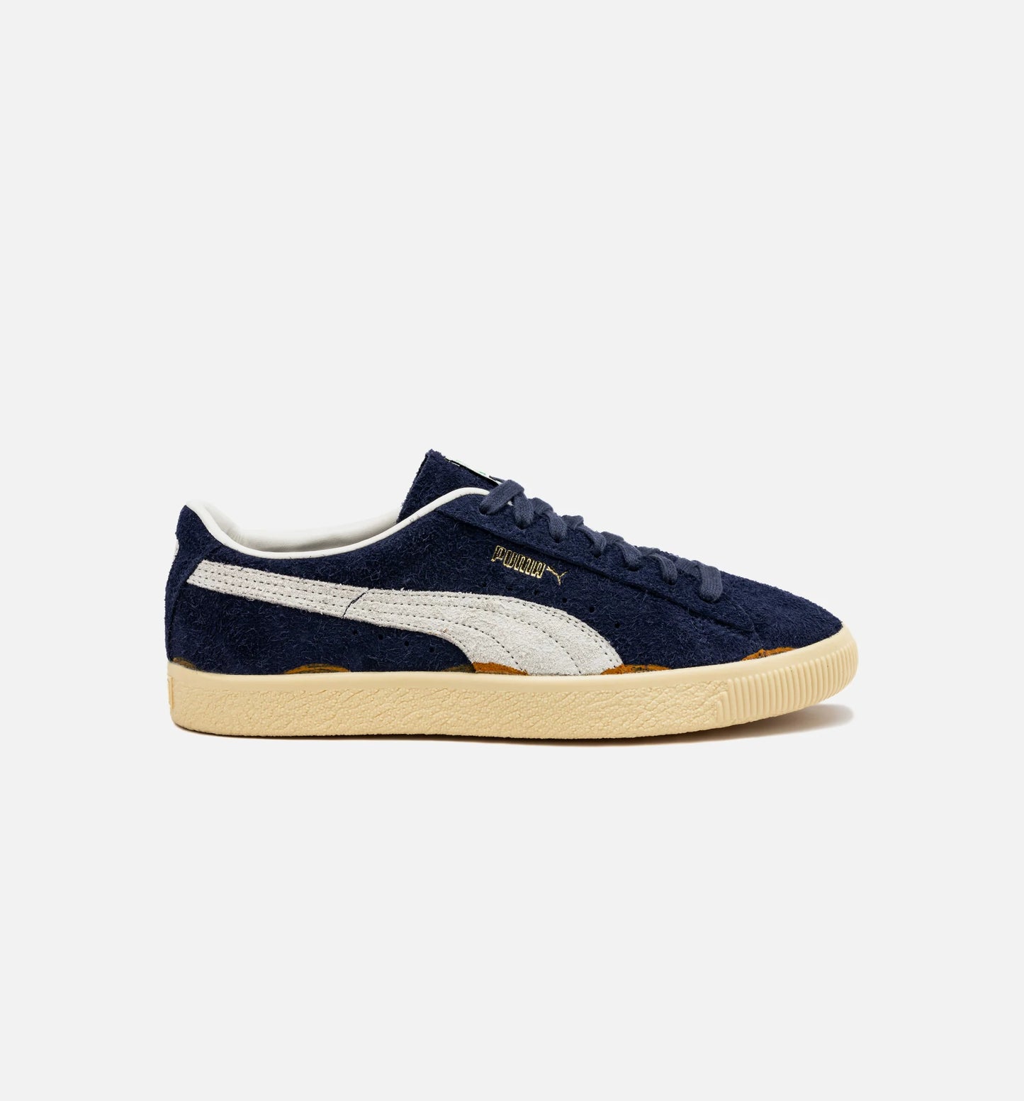 Suede VTG Neverworn Navy Mens Lifestyle Shoe Navy White