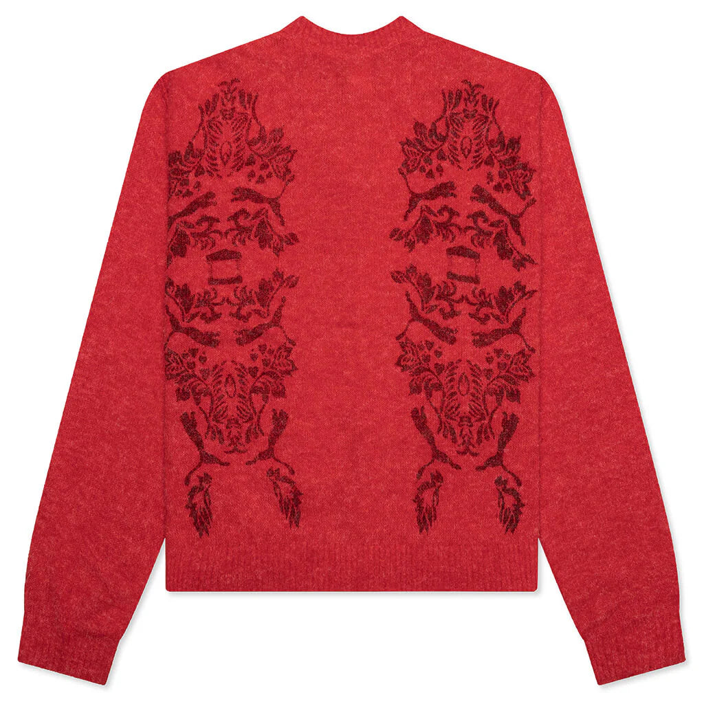 Puma x Aries Knitted Cardigan Red
