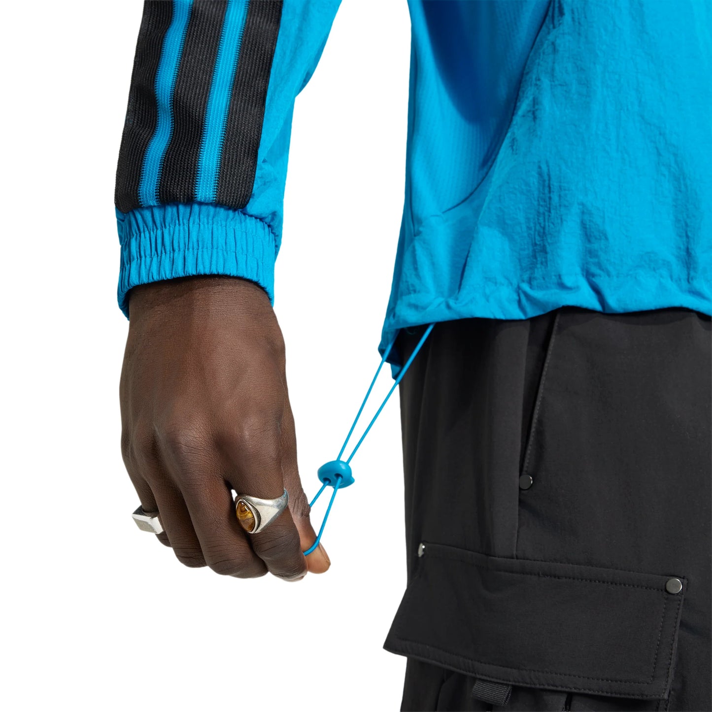 adidas Charlotte FC Anthem Mens Soccer Jacket Blue Black
