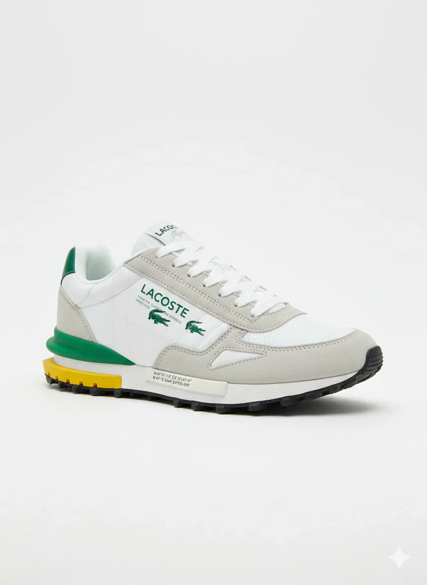 Lacoste Blanc Vert Élégance Sport Confort Premium