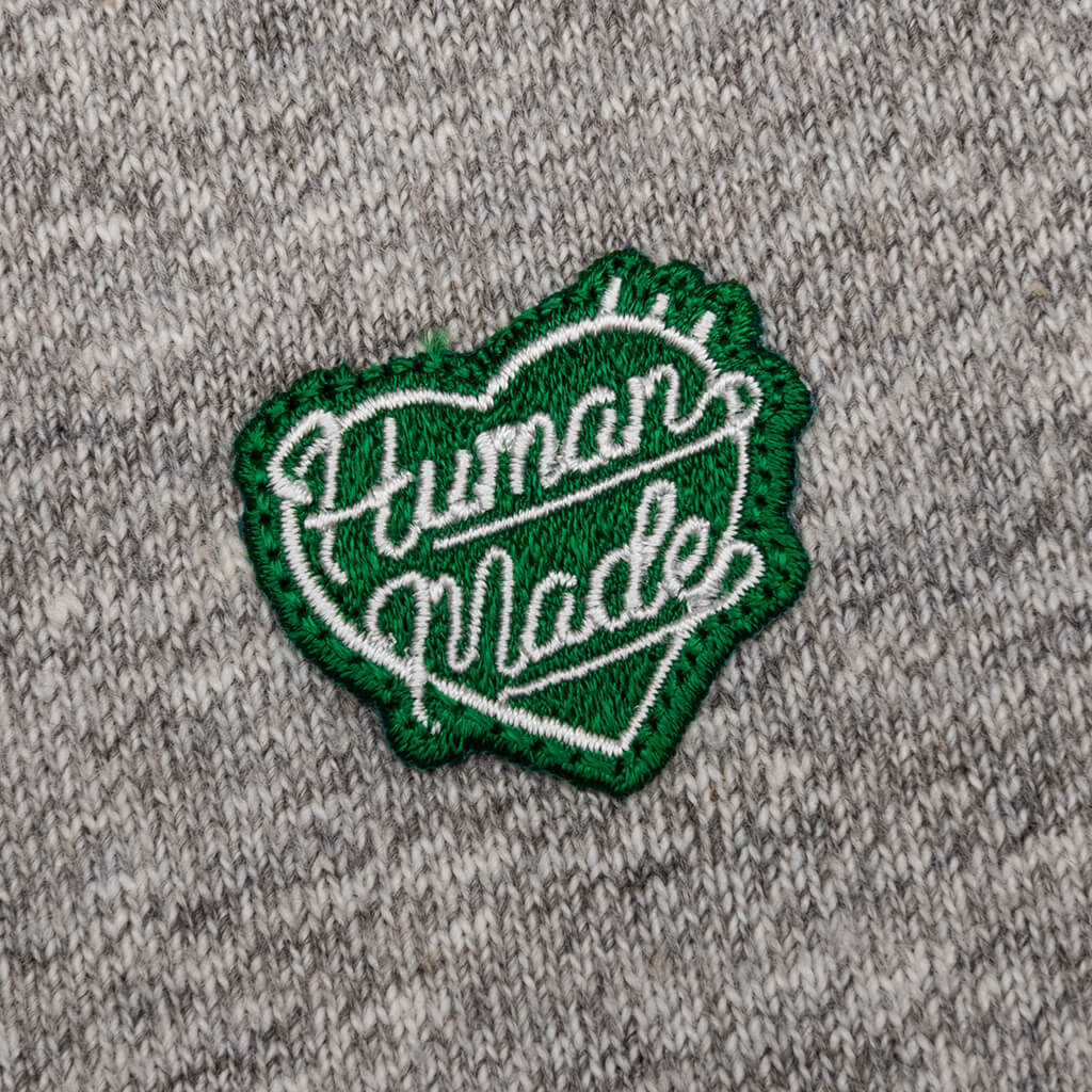 Heart Badge T Shirt Grey